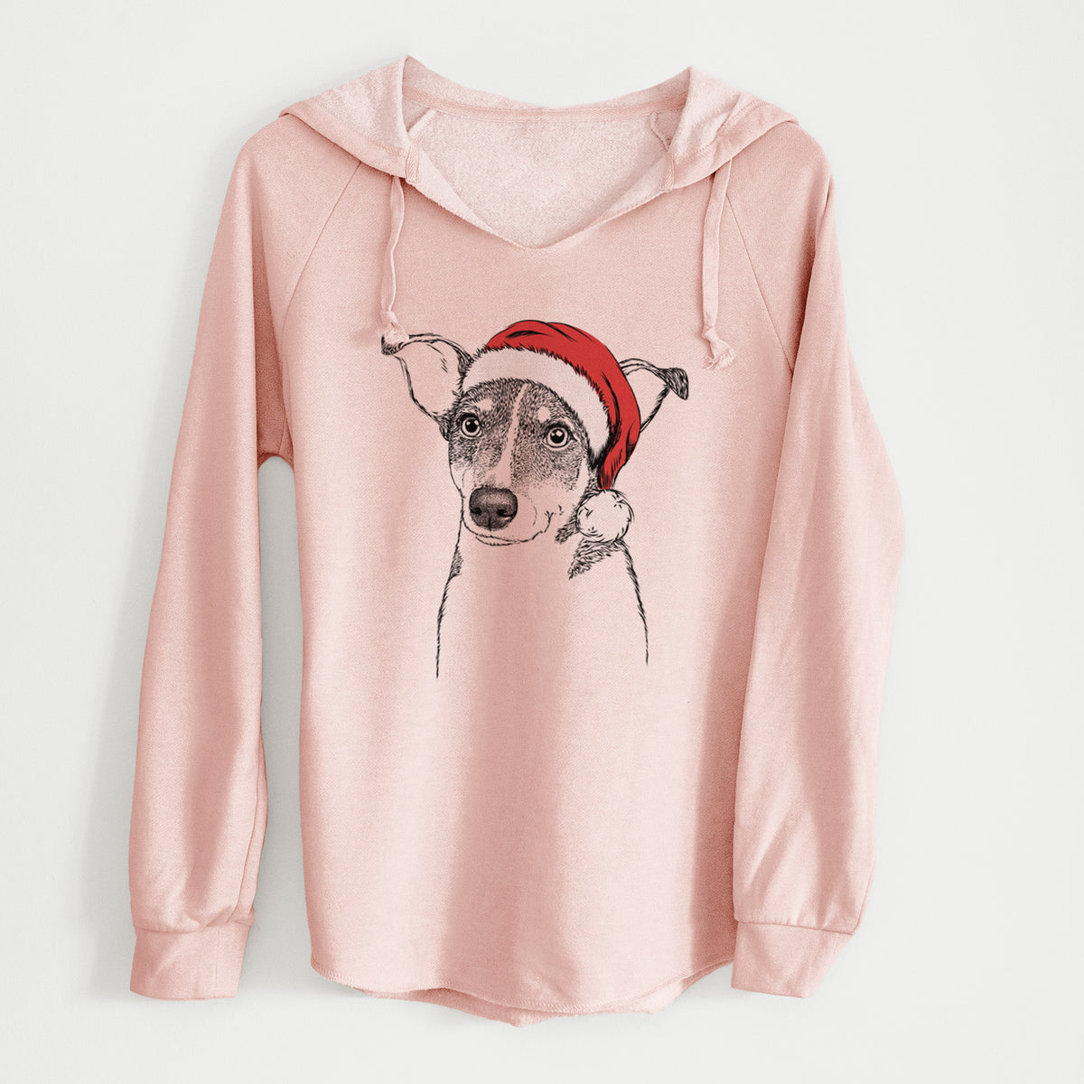 Santa Cleo the Terrier Mix - Cali Wave Hooded Sweatshirt
