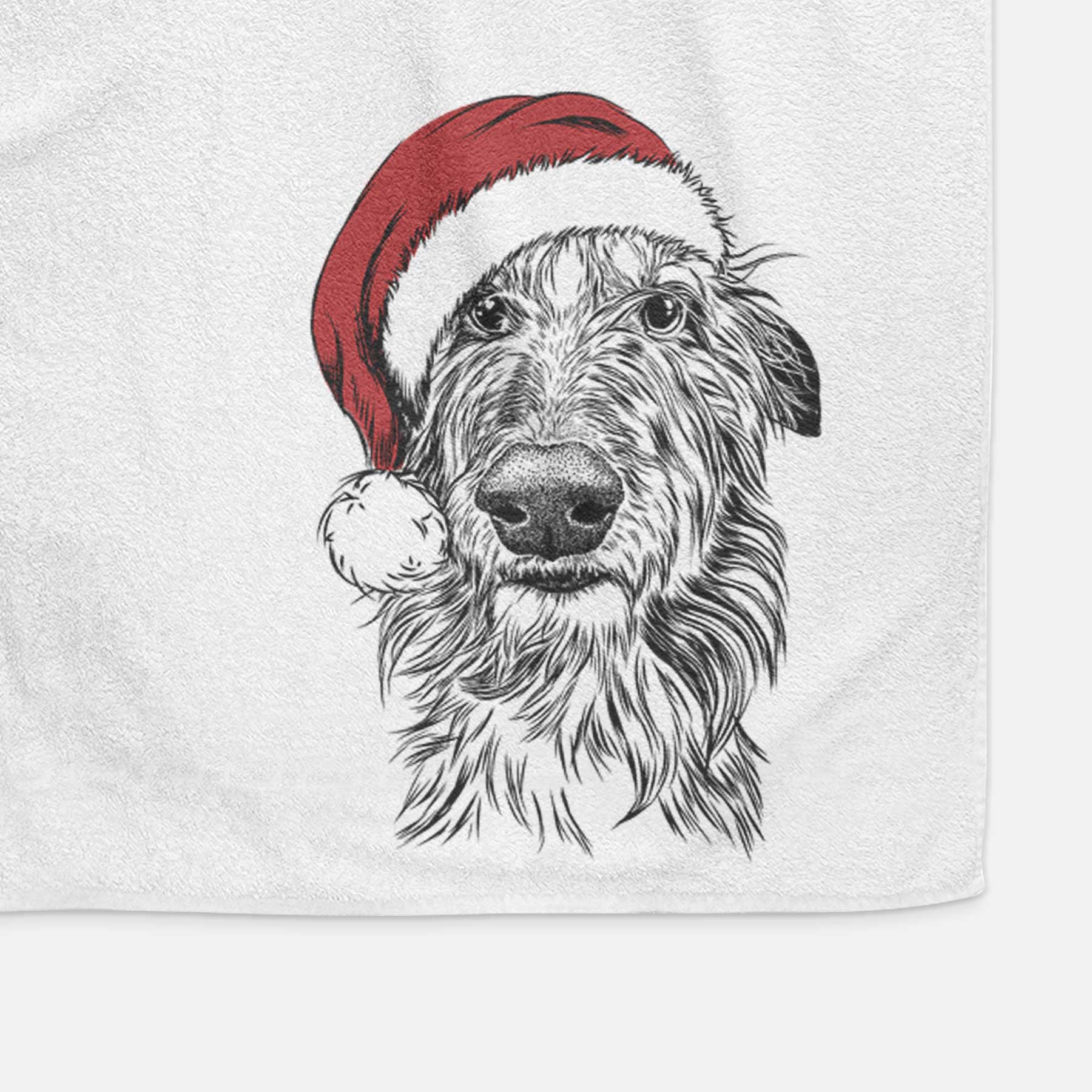 Cleod the Scottish Deerhound Decorative Hand Towel