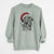 Santa Cleod the Scottish Deerhound - Unisex Pigment Dyed Crew Sweatshirt