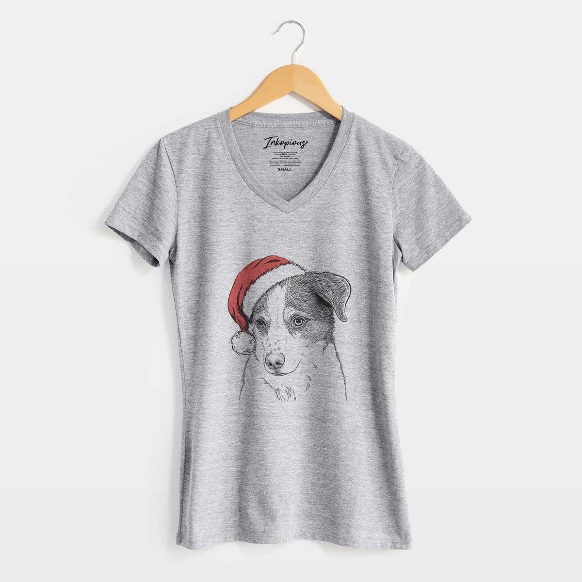Santa Coco the Beagle Mix - Women's V-neck Shirt