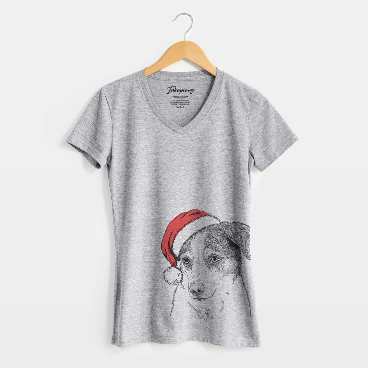 Santa Coco the Beagle Mix - Women's V-neck Shirt