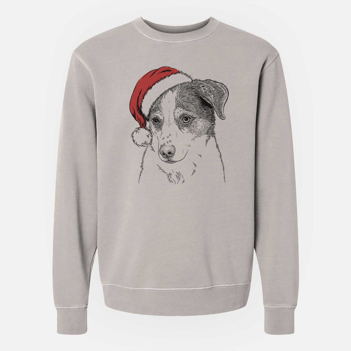 Santa Coco the Beagle Mix - Unisex Pigment Dyed Crew Sweatshirt