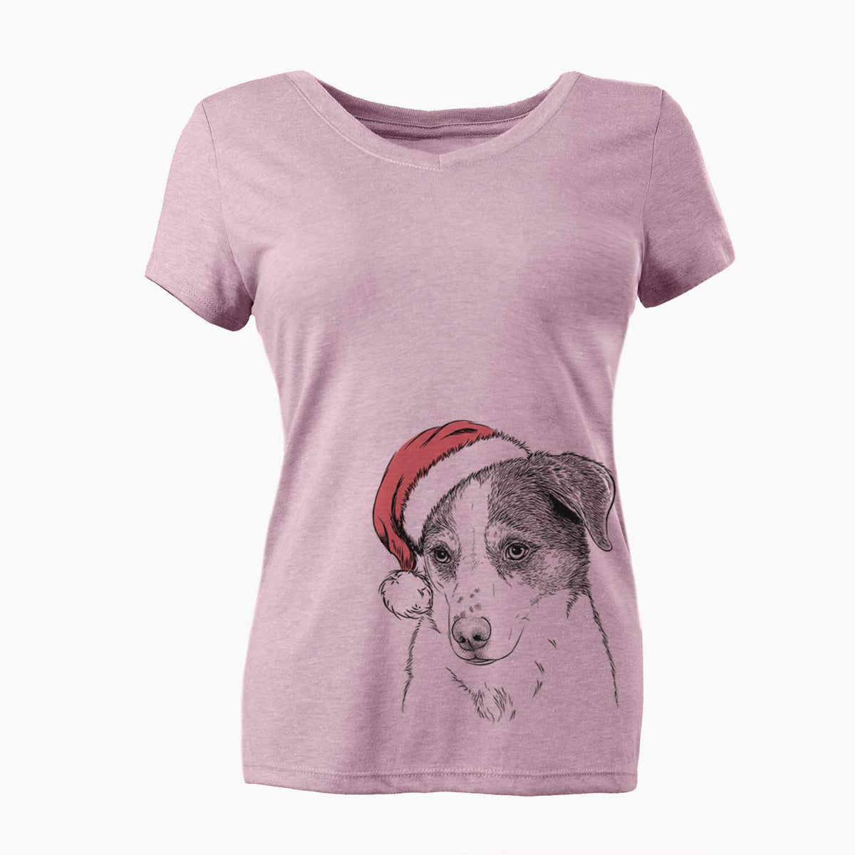 Santa Coco the Beagle Mix - Women's V-neck Shirt