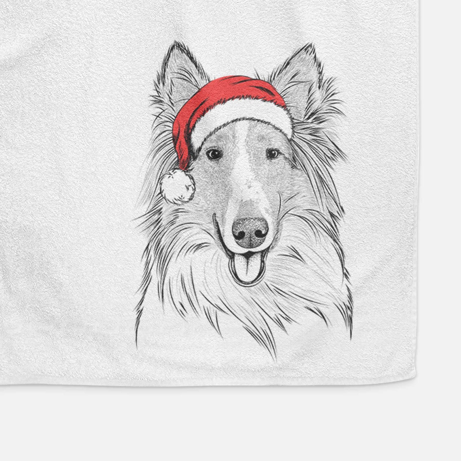 Conrad the Rough Collie Decorative Hand Towel