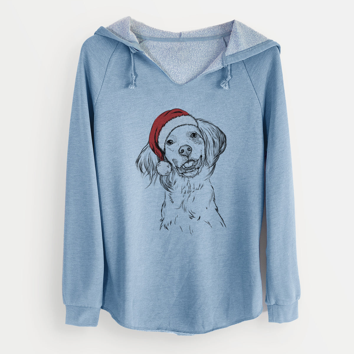 Santa Cooper the English Setter - Cali Wave Hooded Sweatshirt