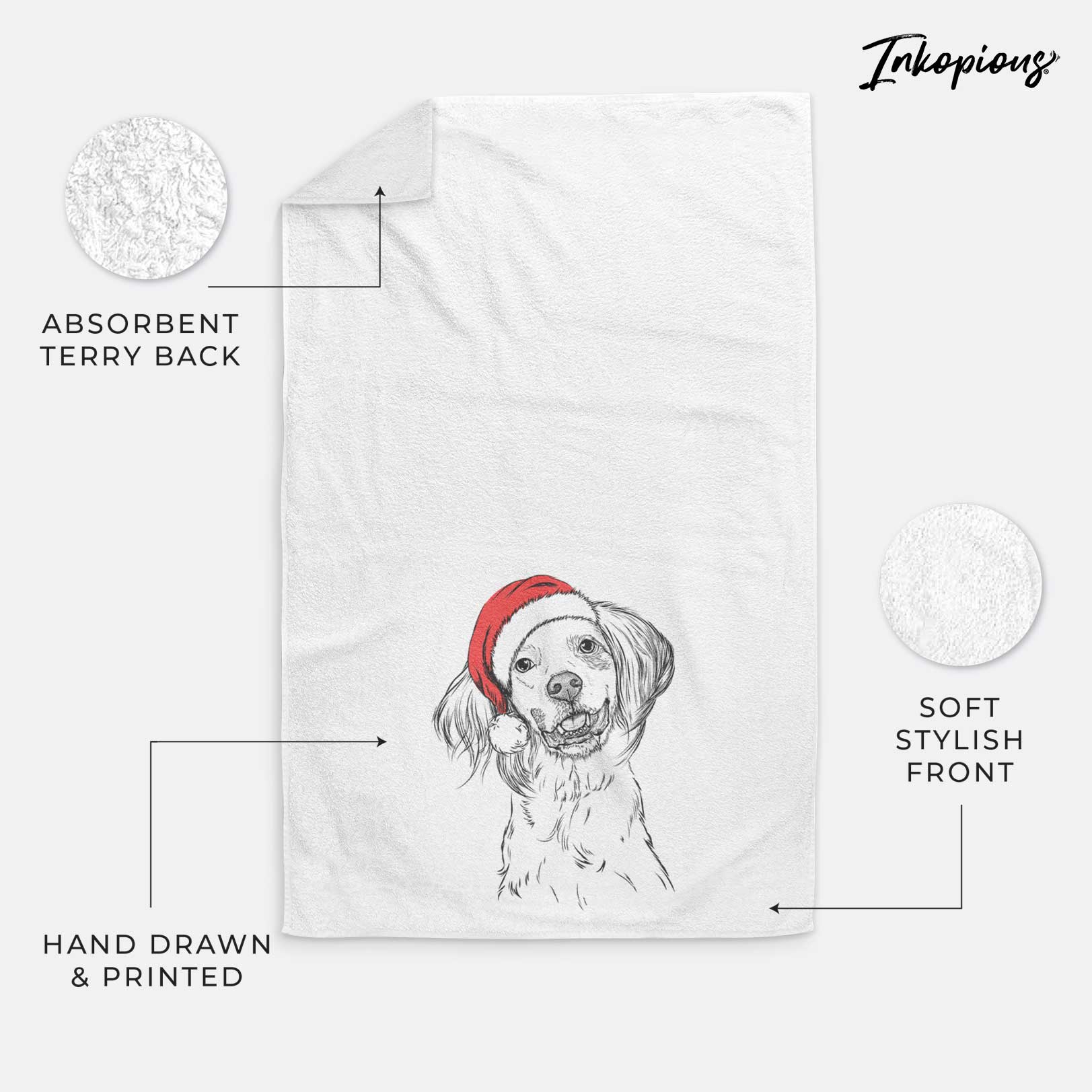 Cooper the English Setter Decorative Hand Towel