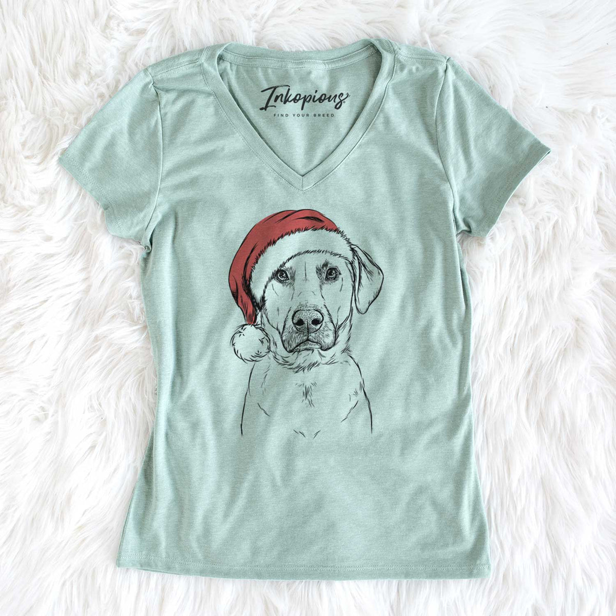 Santa Cooper Griffin the Mixed Breed - Women's V-neck Shirt