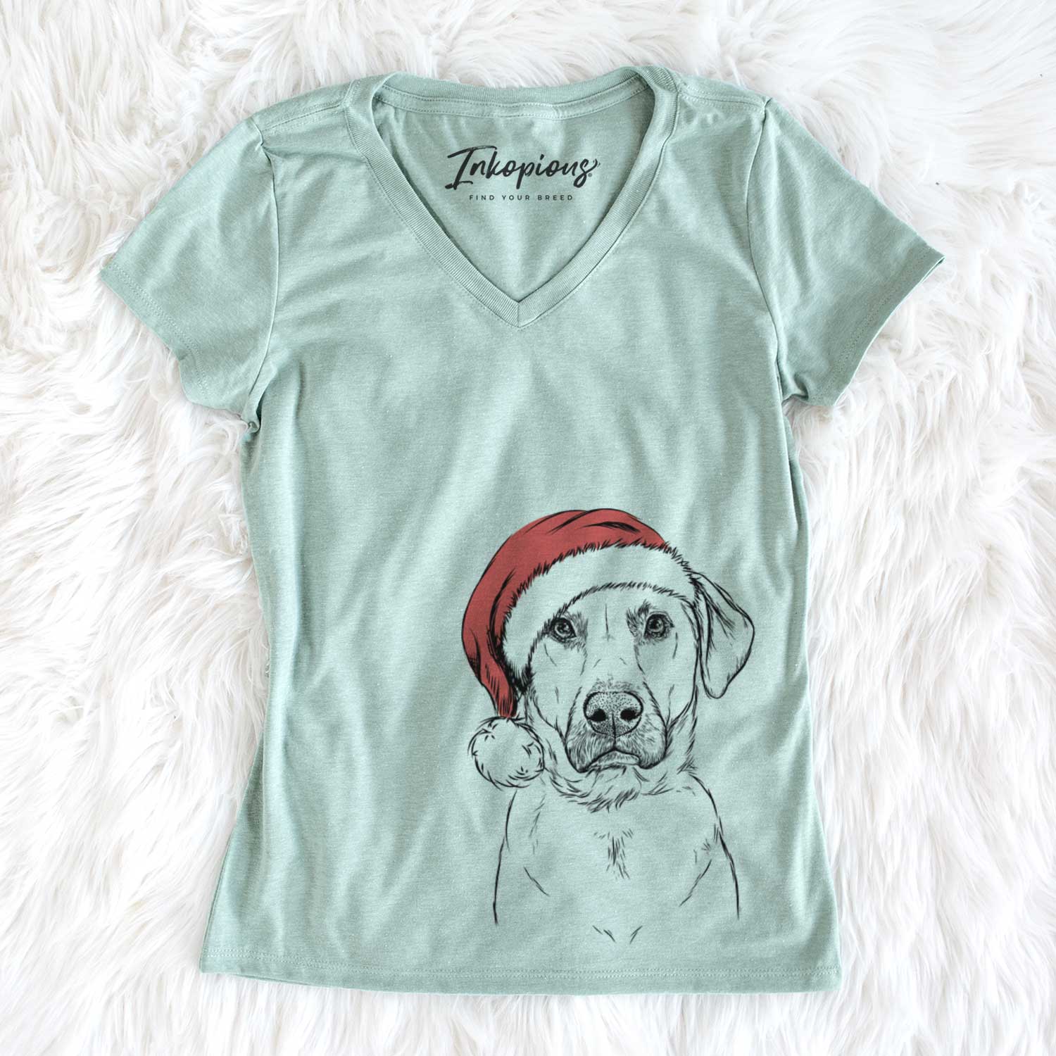 Santa Cooper Griffin the Mixed Breed - Women's V-neck Shirt