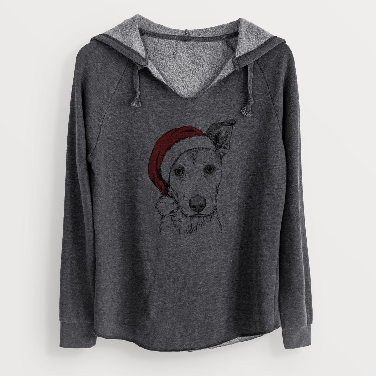 Santa Coral the Mixed Breed - Cali Wave Hooded Sweatshirt