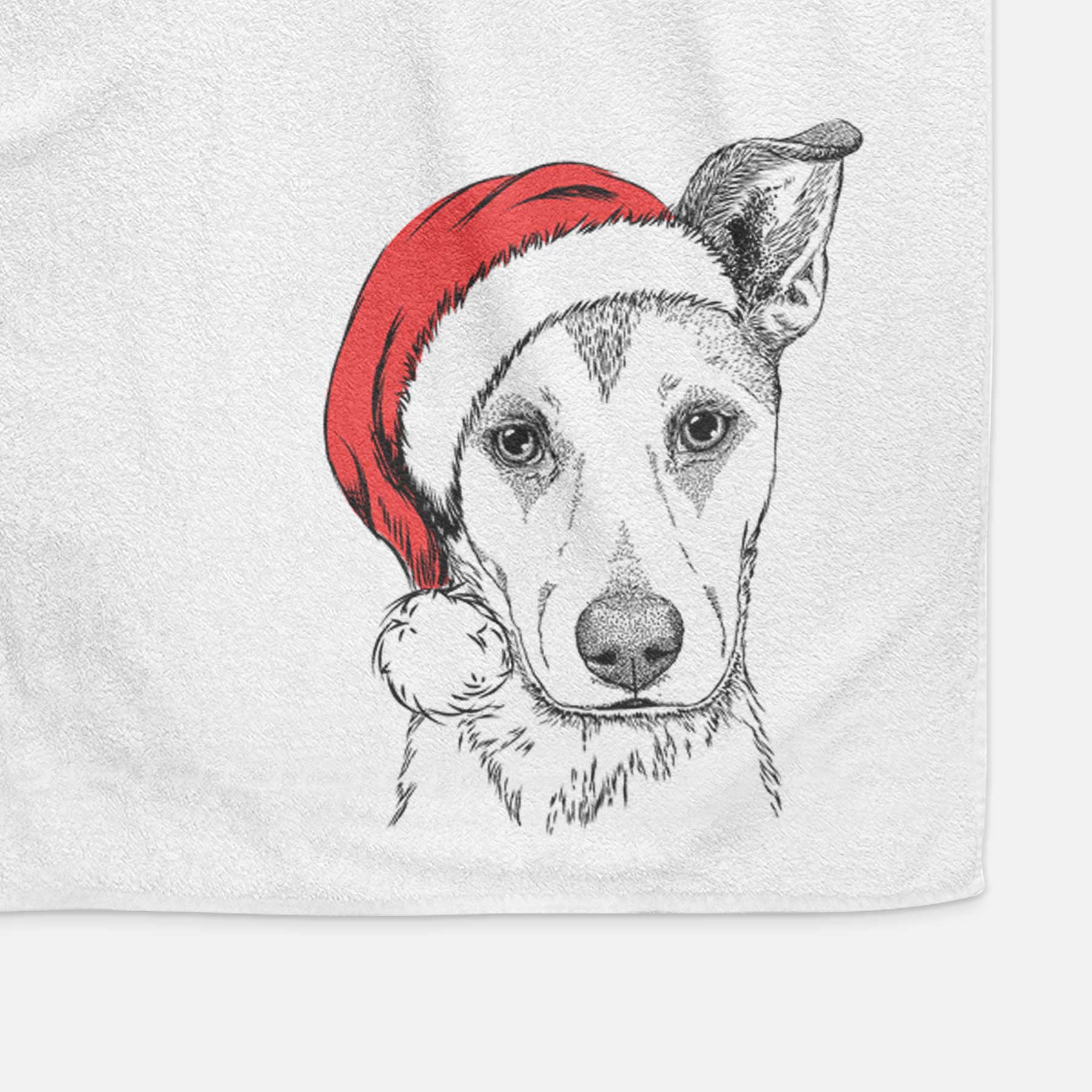 Coral the Mixed Breed Decorative Hand Towel