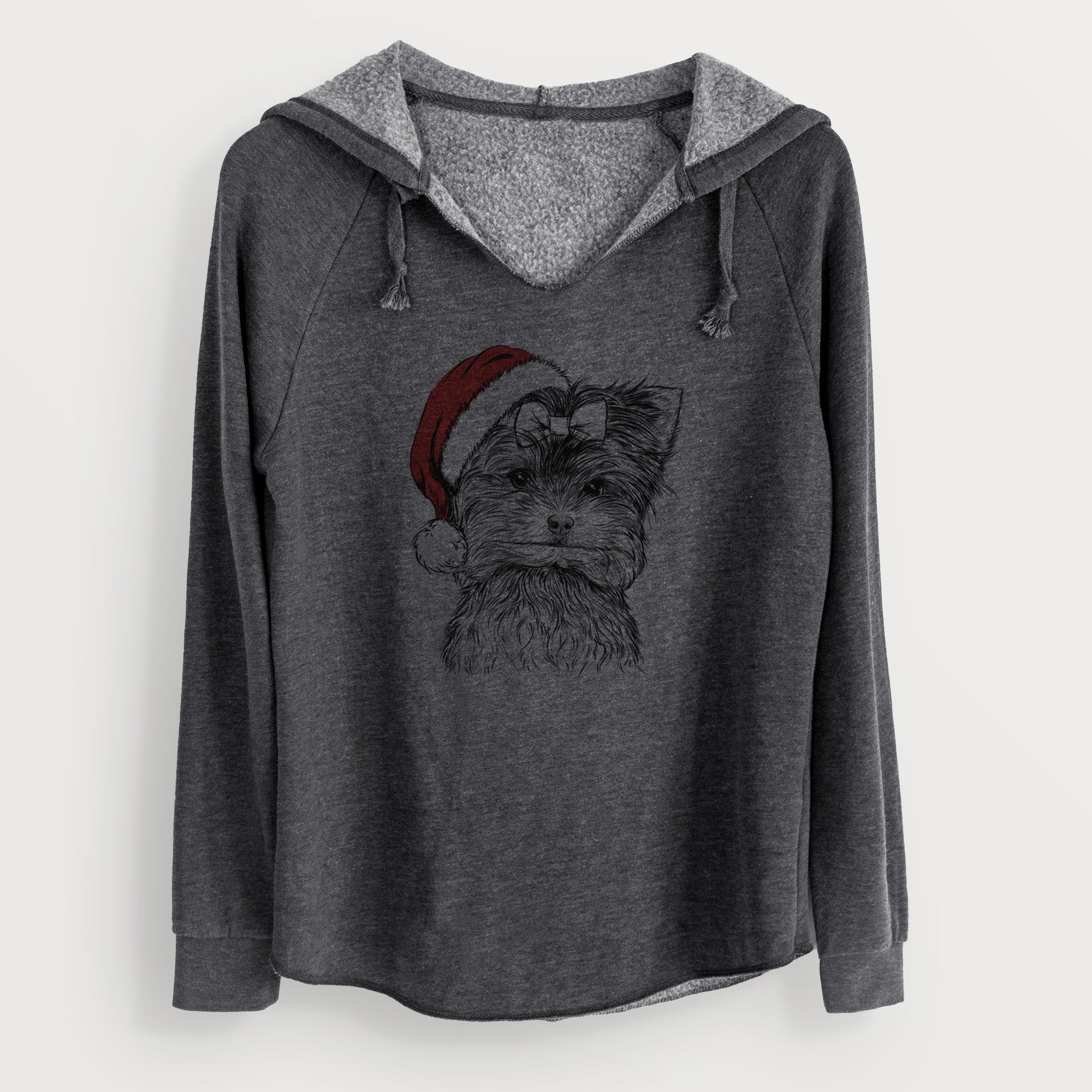 Santa Cricket the Biewer Terrier - Cali Wave Hooded Sweatshirt