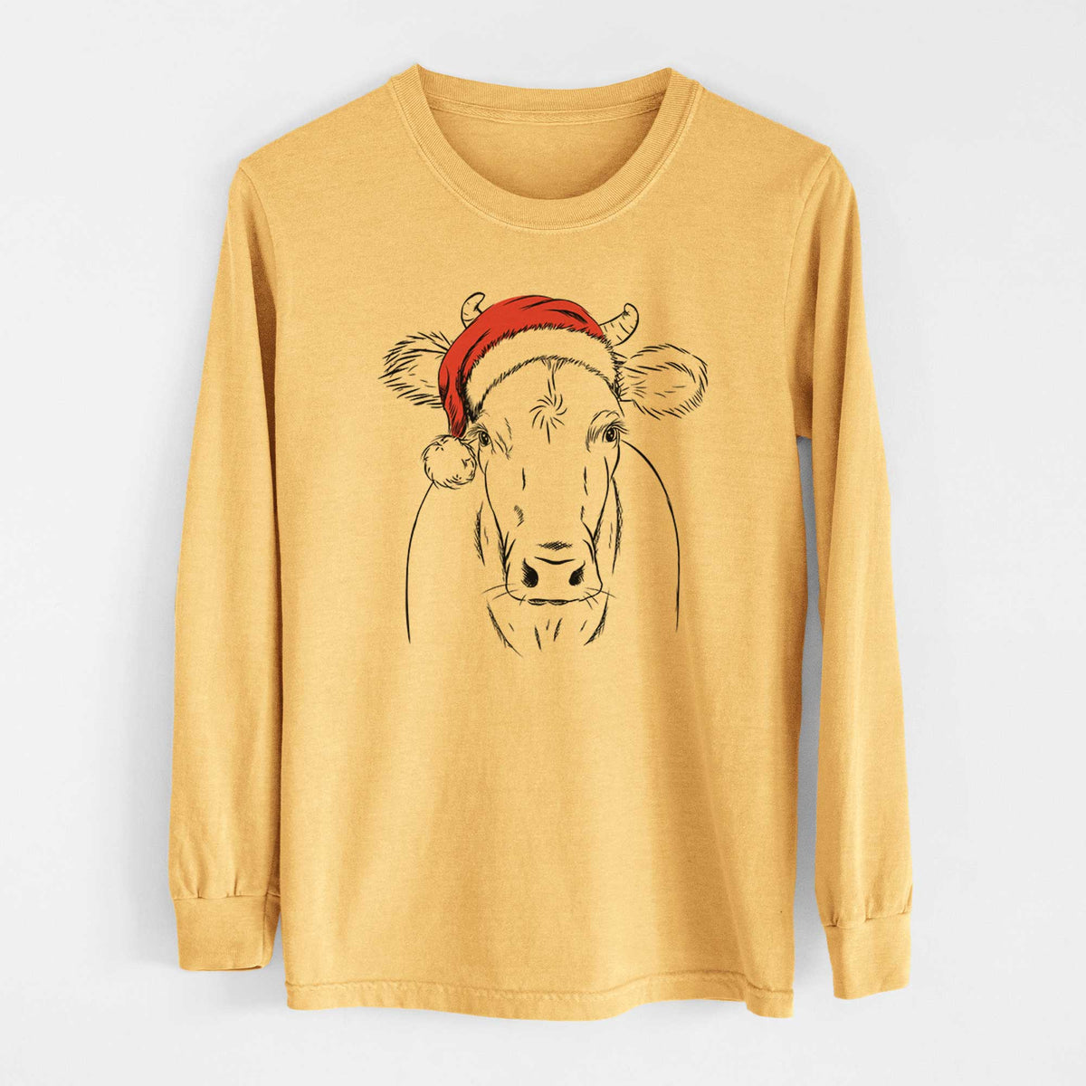Santa Cruz the Cow - Heavyweight 100% Cotton Long Sleeve