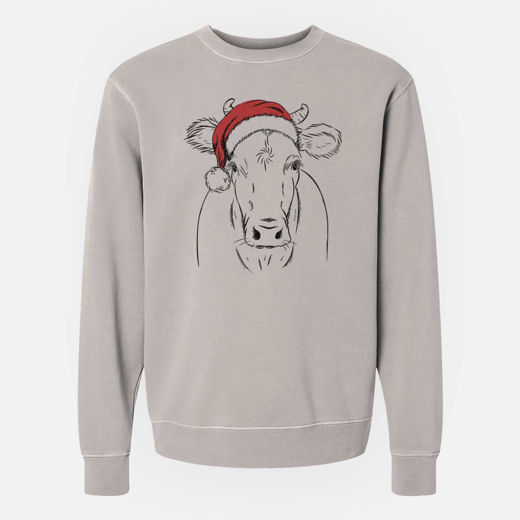 Santa Cruz the Cow - Unisex Pigment Dyed Crew Sweatshirt