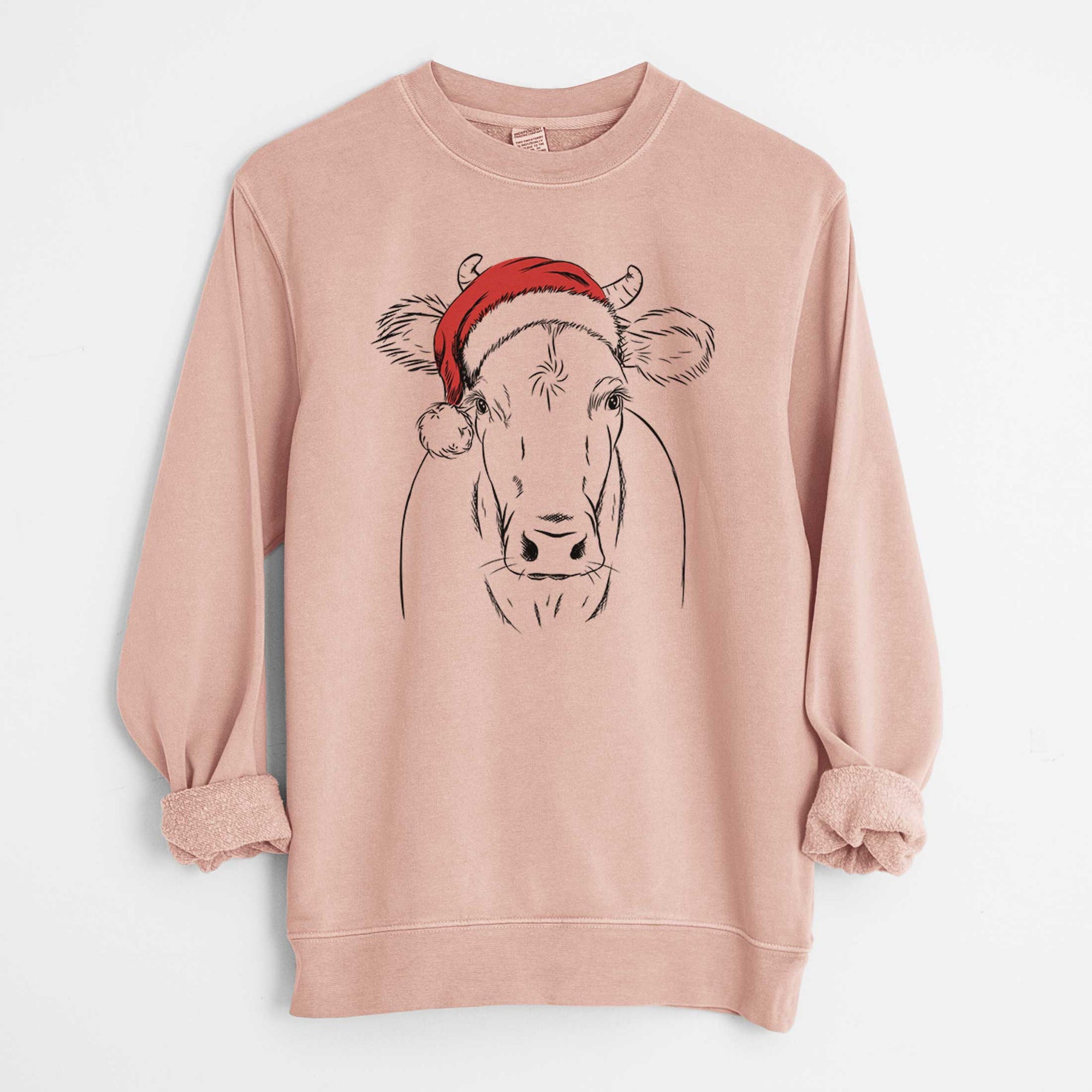 Santa Cruz the Cow - Unisex Pigment Dyed Crew Sweatshirt