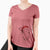 Santa Cruz the Cow - Women's V-neck Shirt