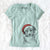 Santa Cynder the English Shepherd - Women's V-neck Shirt