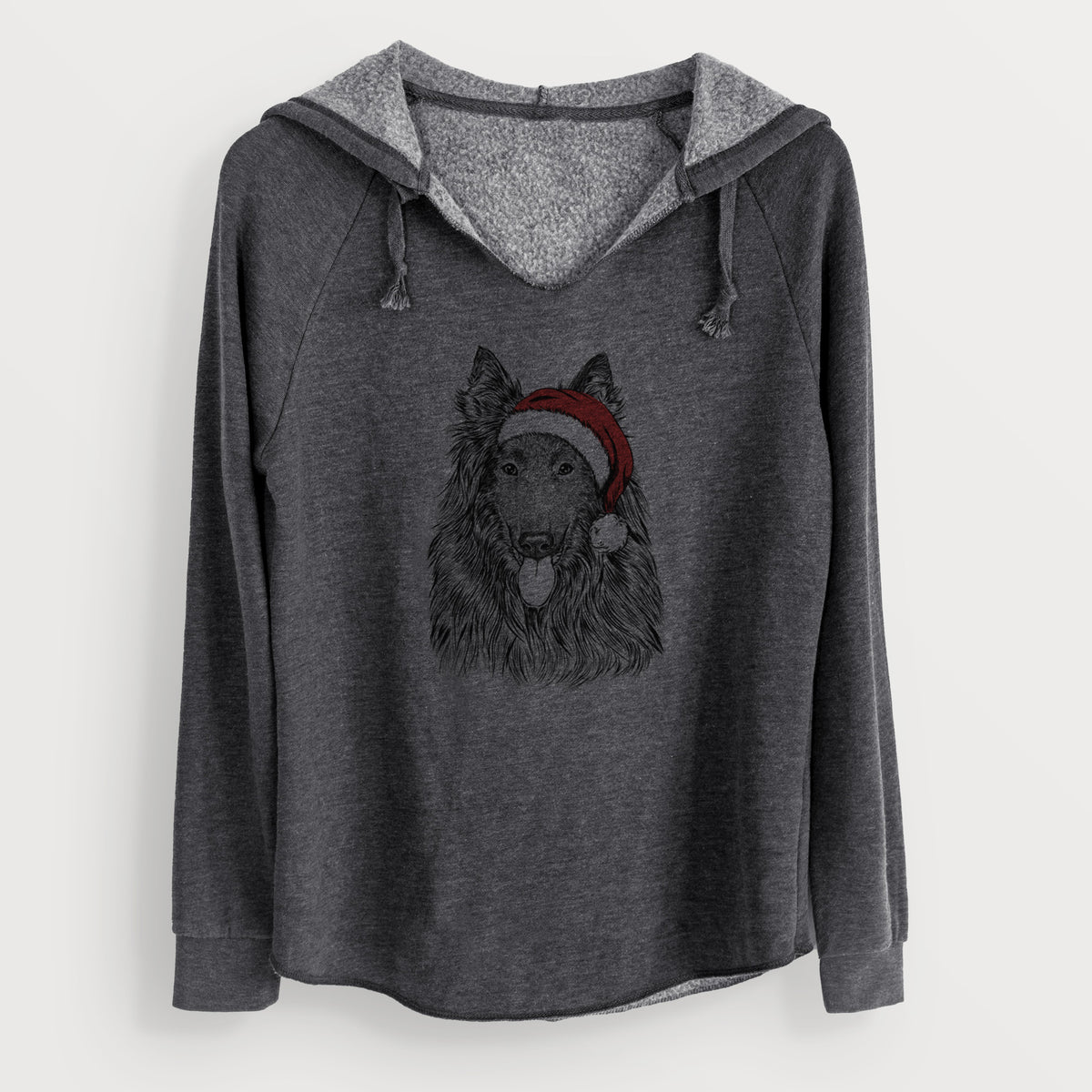 Santa Daan the Belgian Shepherd - Cali Wave Hooded Sweatshirt