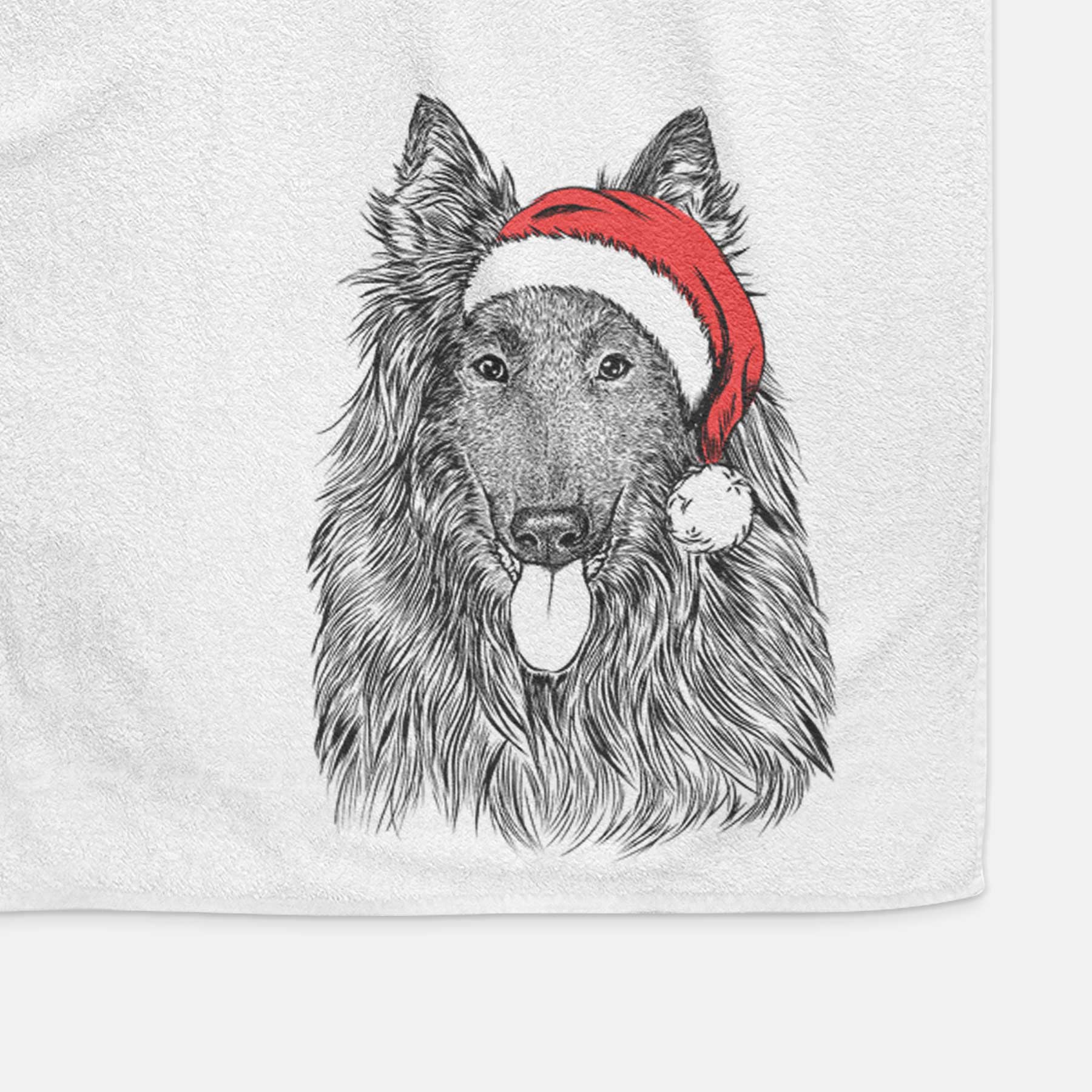 Daan the Belgian Shepherd Decorative Hand Towel