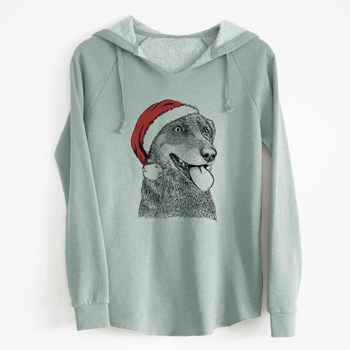 Santa Daisy the Australian Shepherd Mix - Cali Wave Hooded Sweatshirt