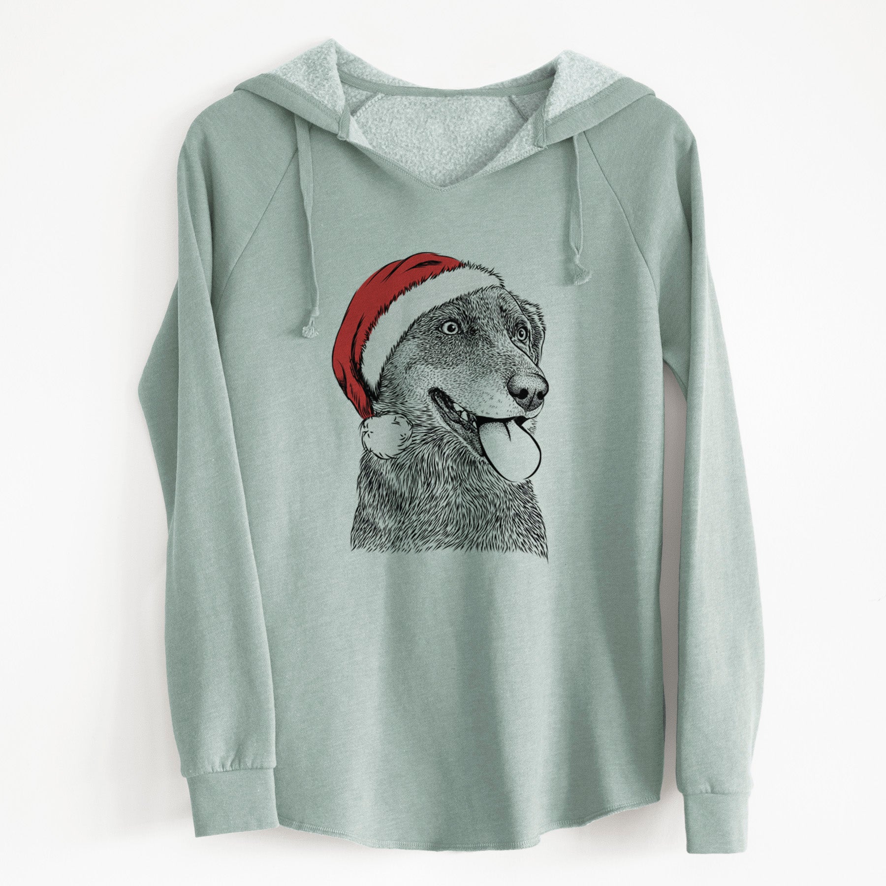 Santa Daisy the Australian Shepherd Mix - Cali Wave Hooded Sweatshirt