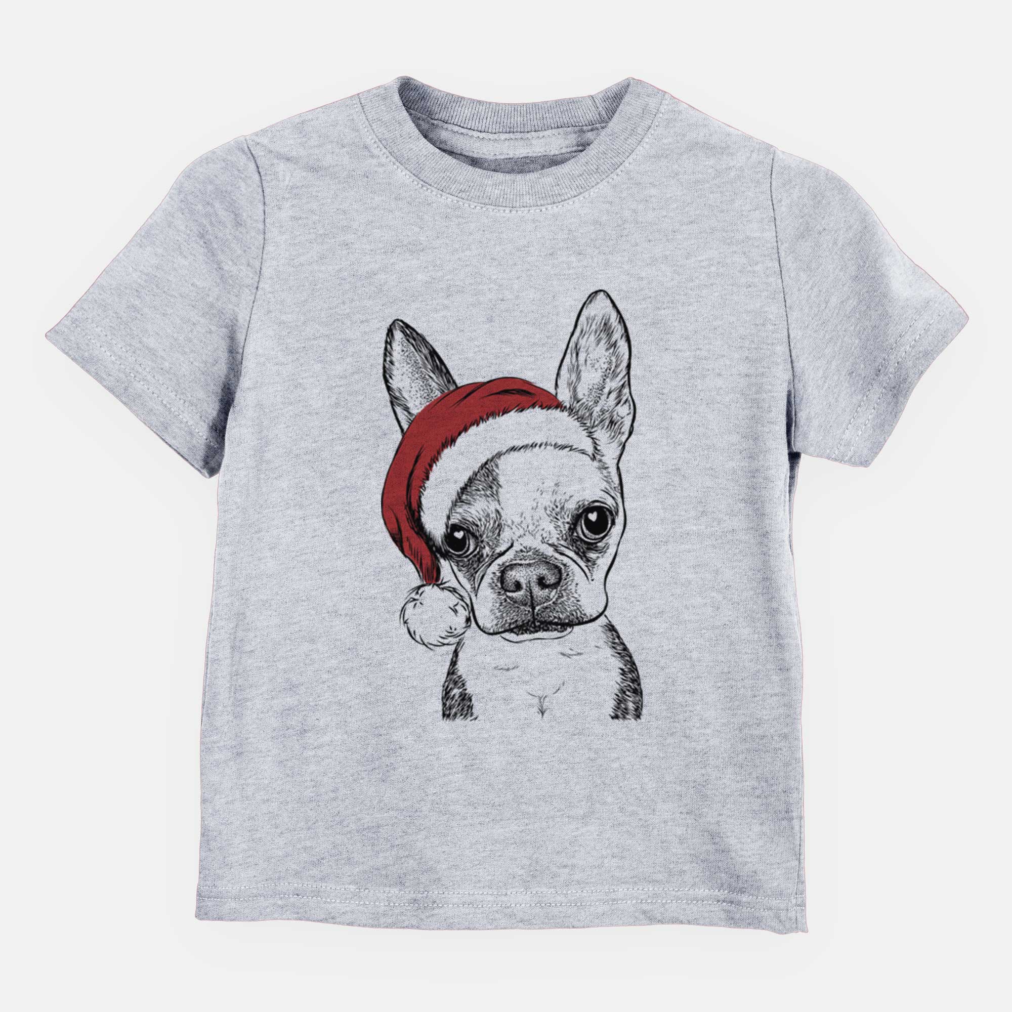 Santa Daisy the Boston Terrier - Kids/Youth/Toddler Shirt