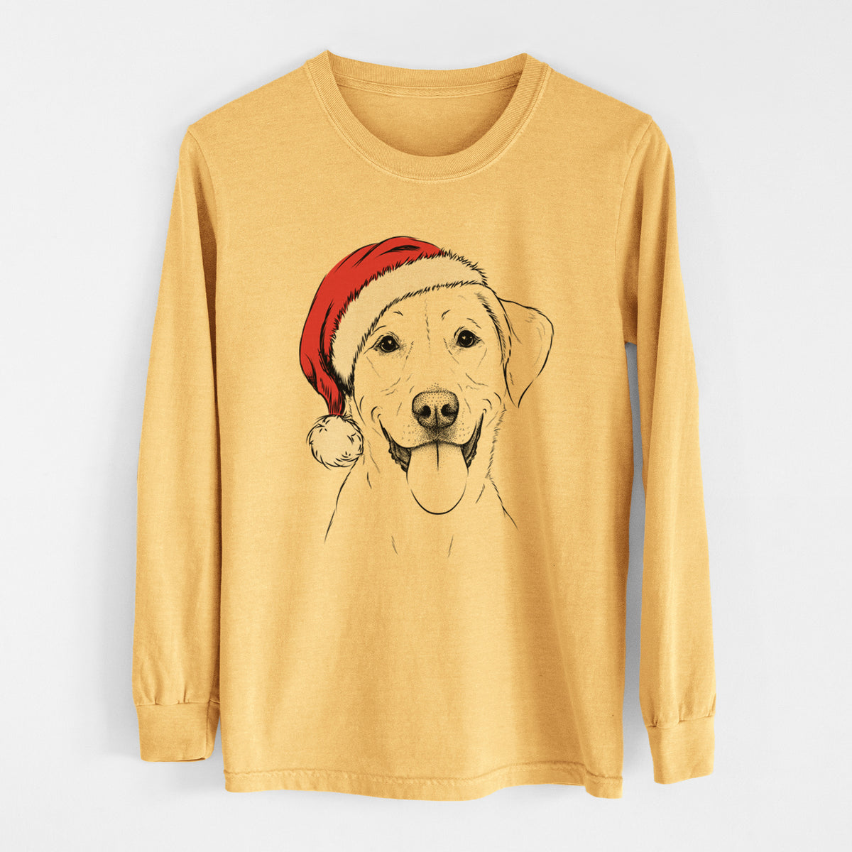 Santa Daisy the Labrador Retriever - Heavyweight 100% Cotton Long Sleeve