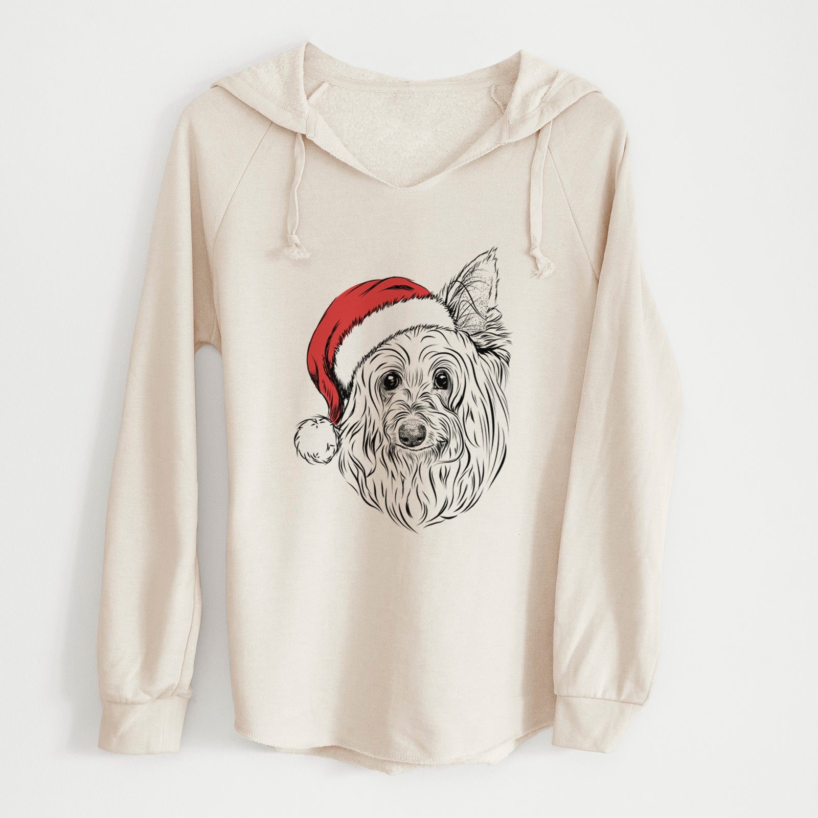 Santa Daisy May the Silky Terrier - Cali Wave Hooded Sweatshirt