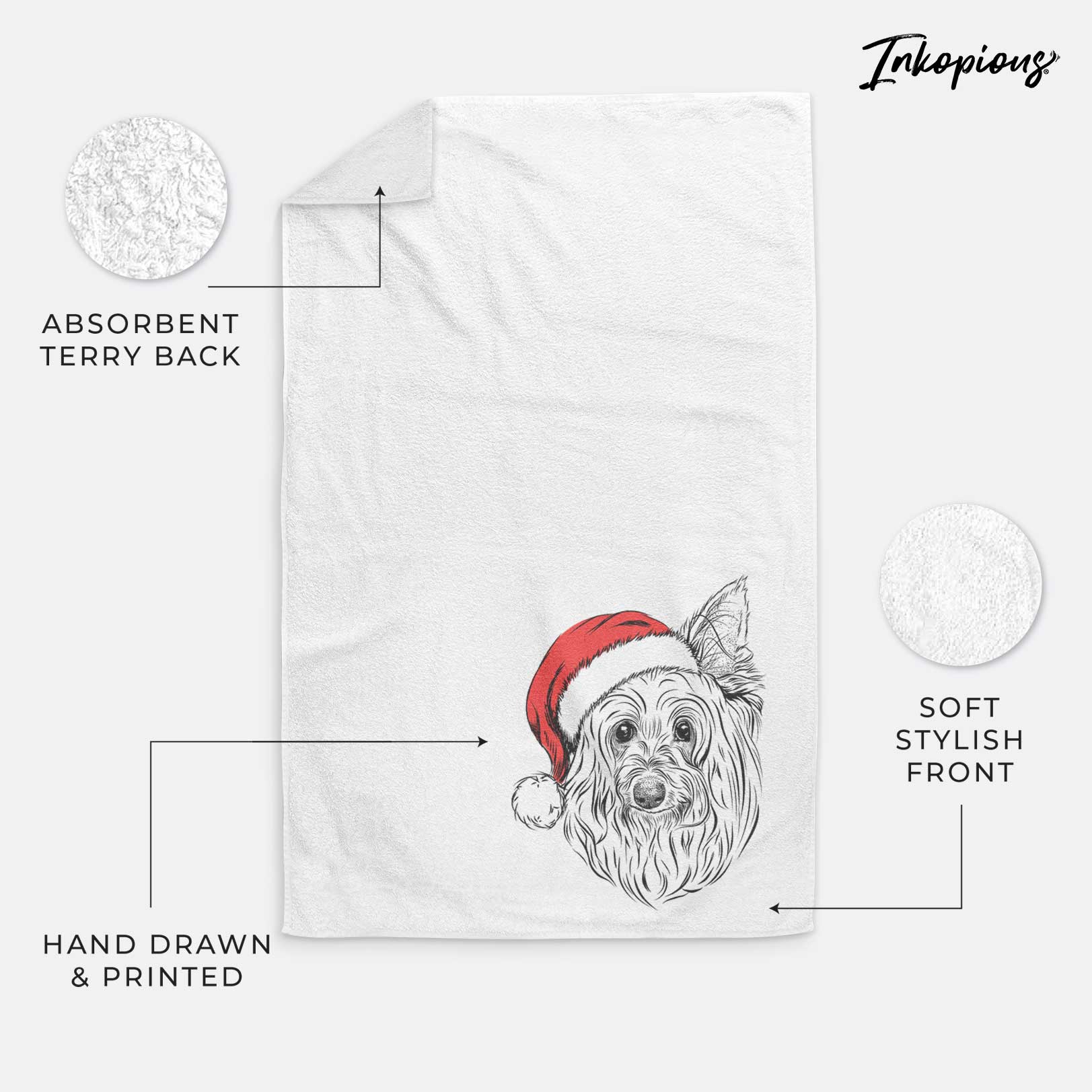 Daisy May the Silky Terrier Decorative Hand Towel