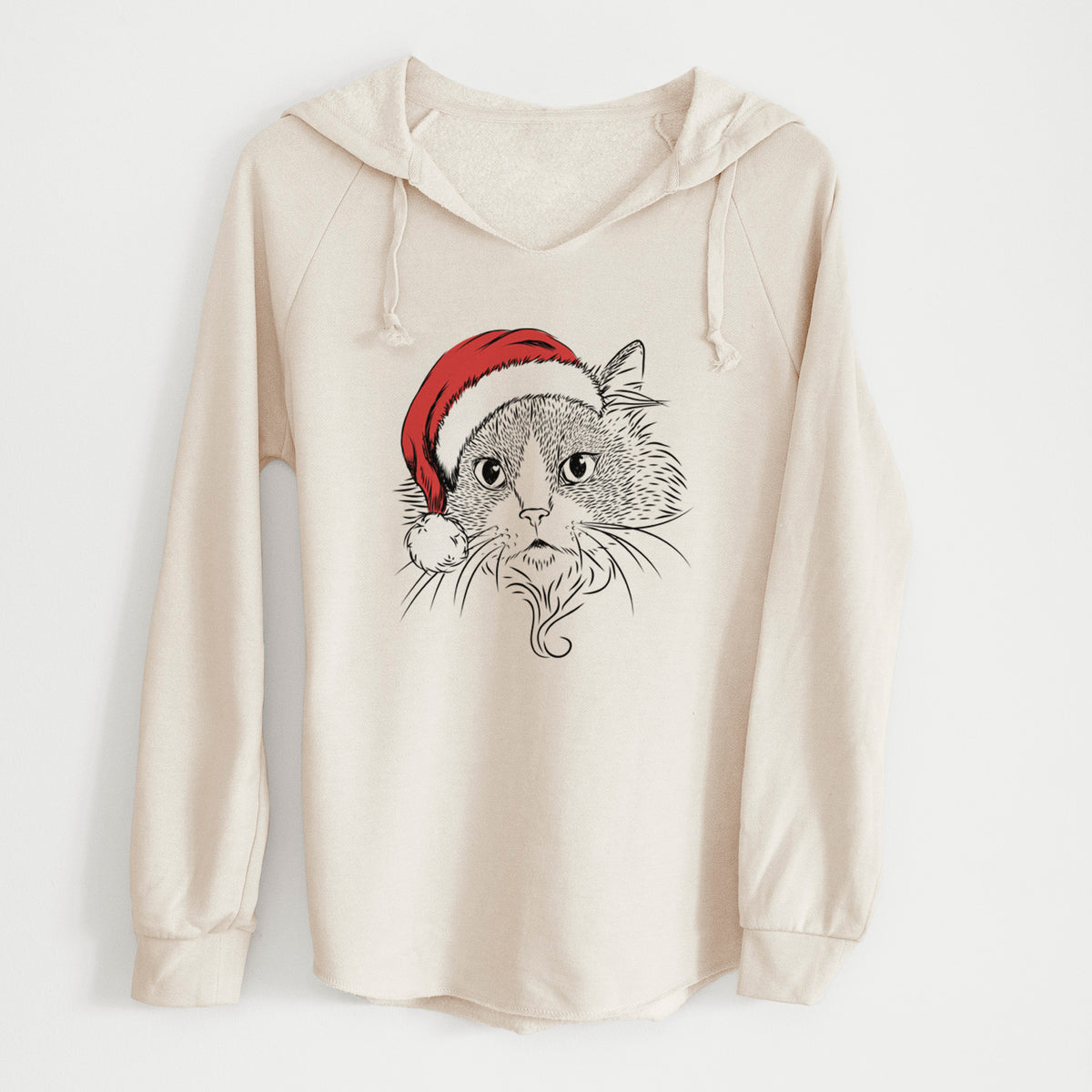 Santa Daniel the Ragdoll Cat - Cali Wave Hooded Sweatshirt