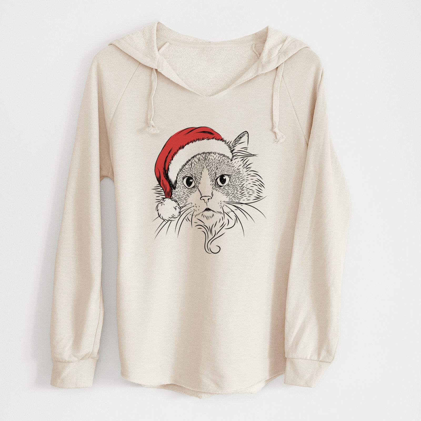 Santa Daniel the Ragdoll Cat - Cali Wave Hooded Sweatshirt