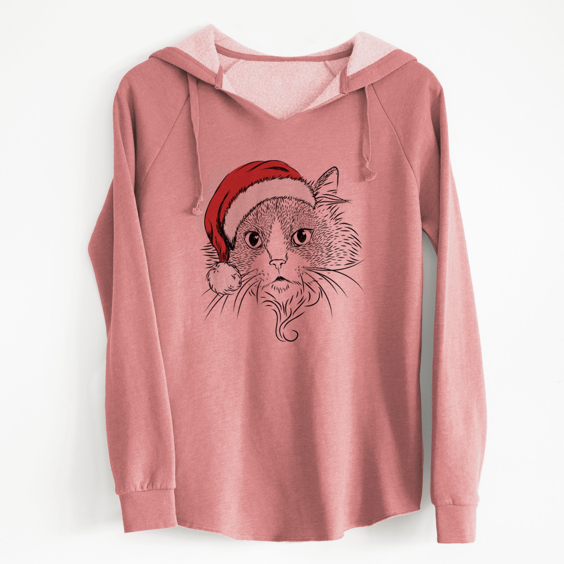 Santa Daniel the Ragdoll Cat - Cali Wave Hooded Sweatshirt