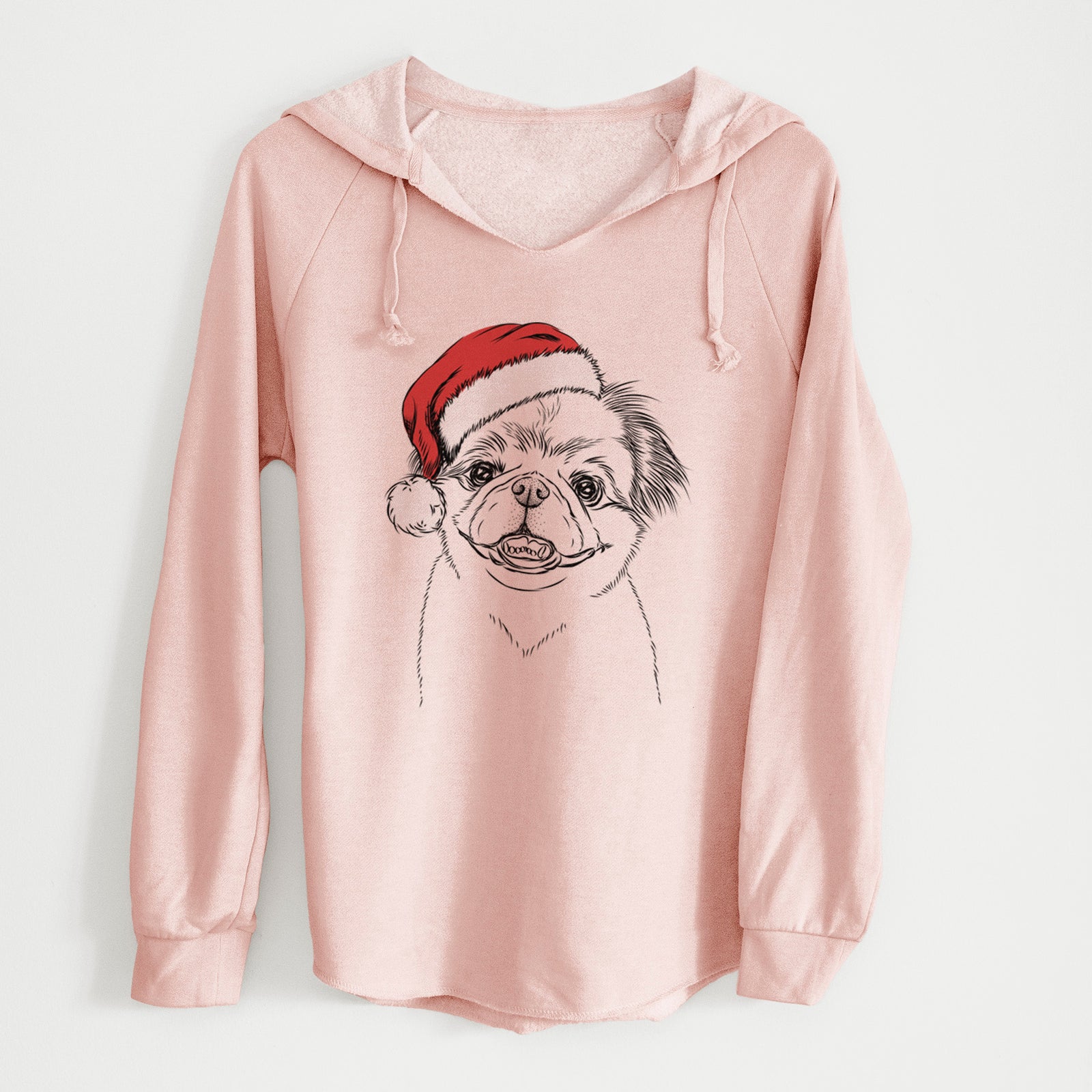 Santa Danny the Pekingese - Cali Wave Hooded Sweatshirt