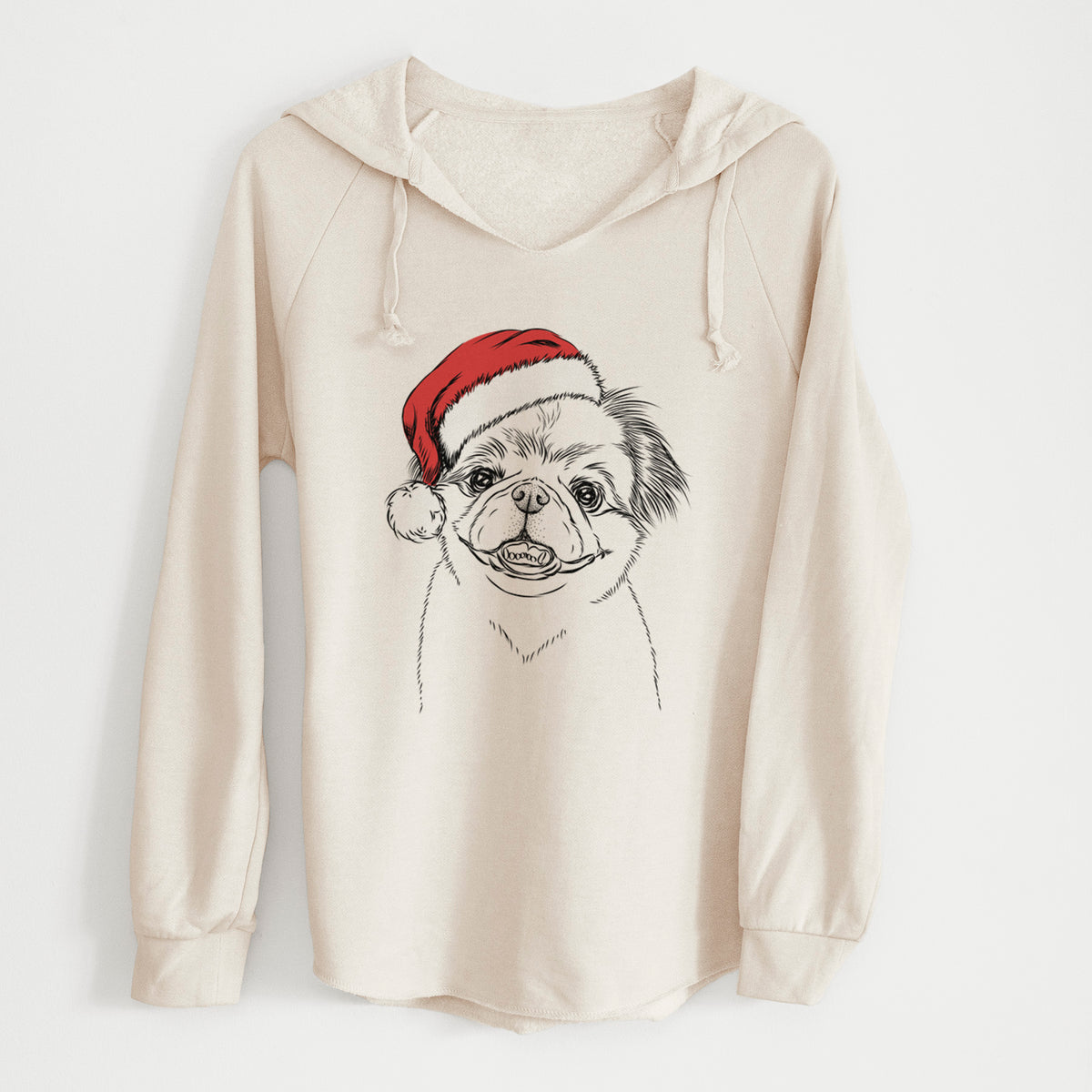 Santa Danny the Pekingese - Cali Wave Hooded Sweatshirt