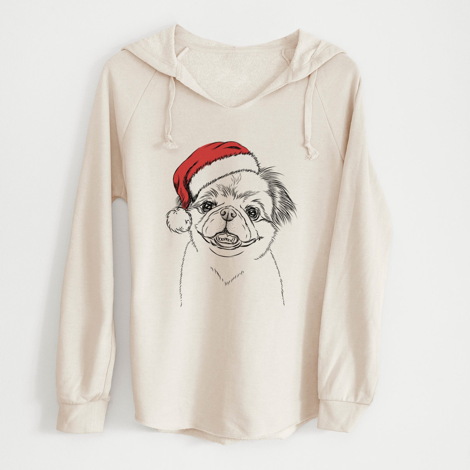 Santa Danny the Pekingese - Cali Wave Hooded Sweatshirt