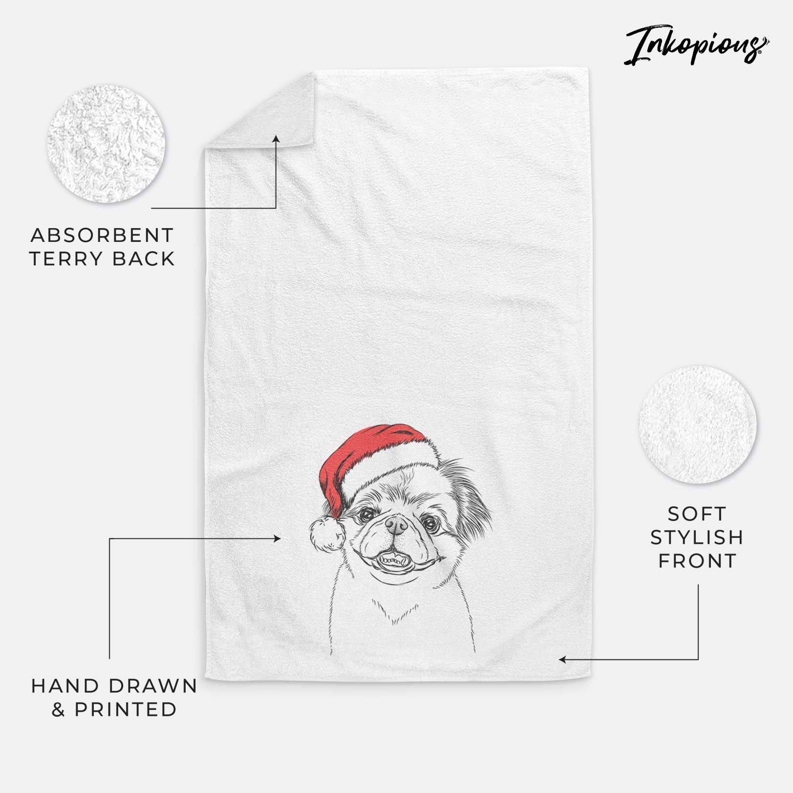 Danny the Pekingese Decorative Hand Towel