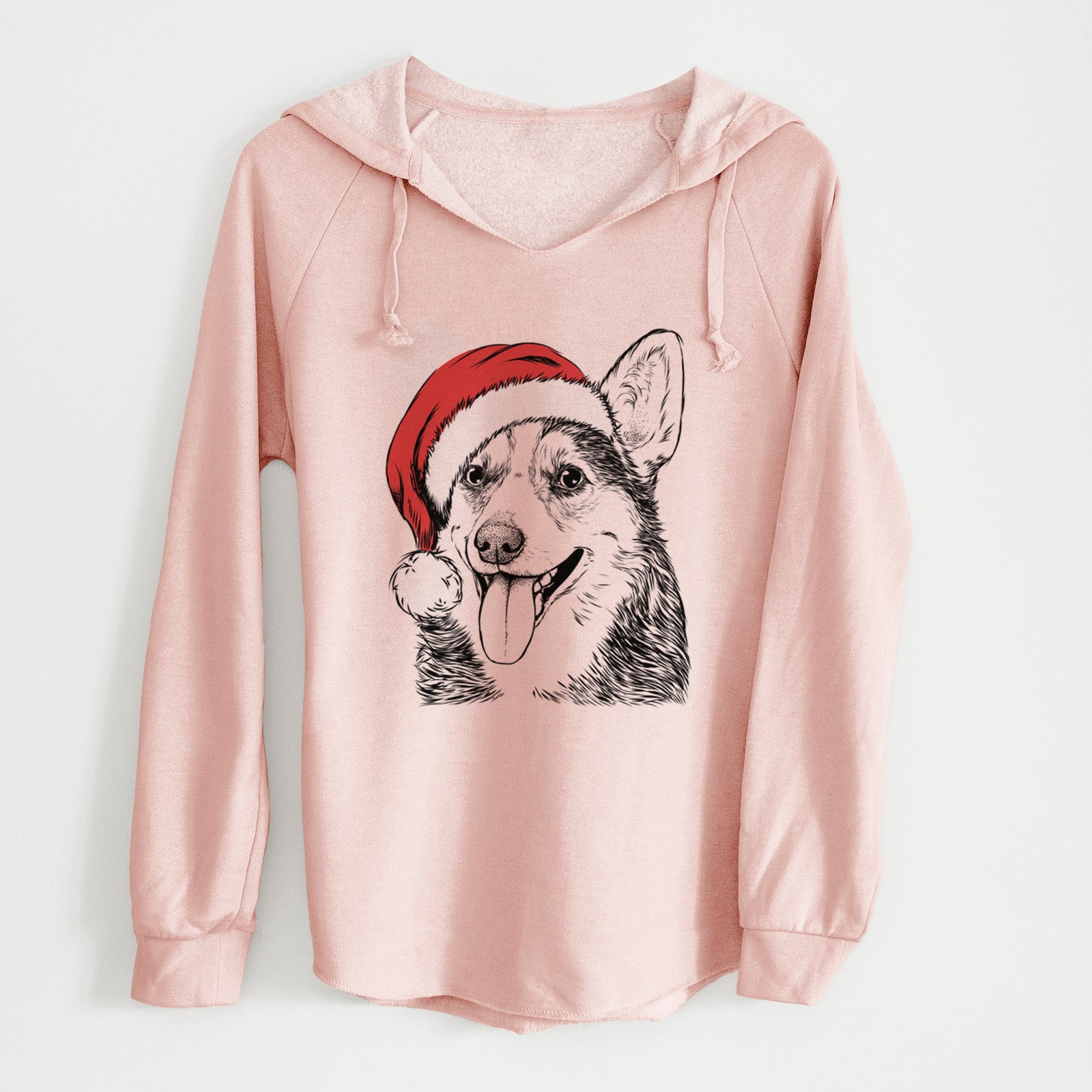 Santa Darma the Corgi - Cali Wave Hooded Sweatshirt