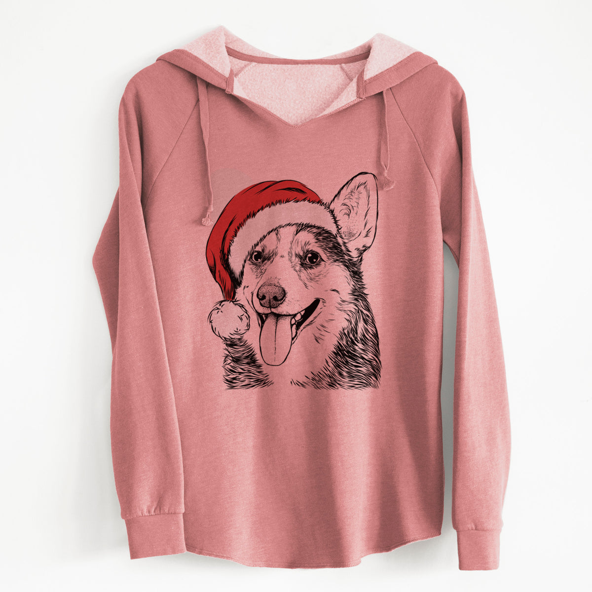 Santa Darma the Corgi - Cali Wave Hooded Sweatshirt