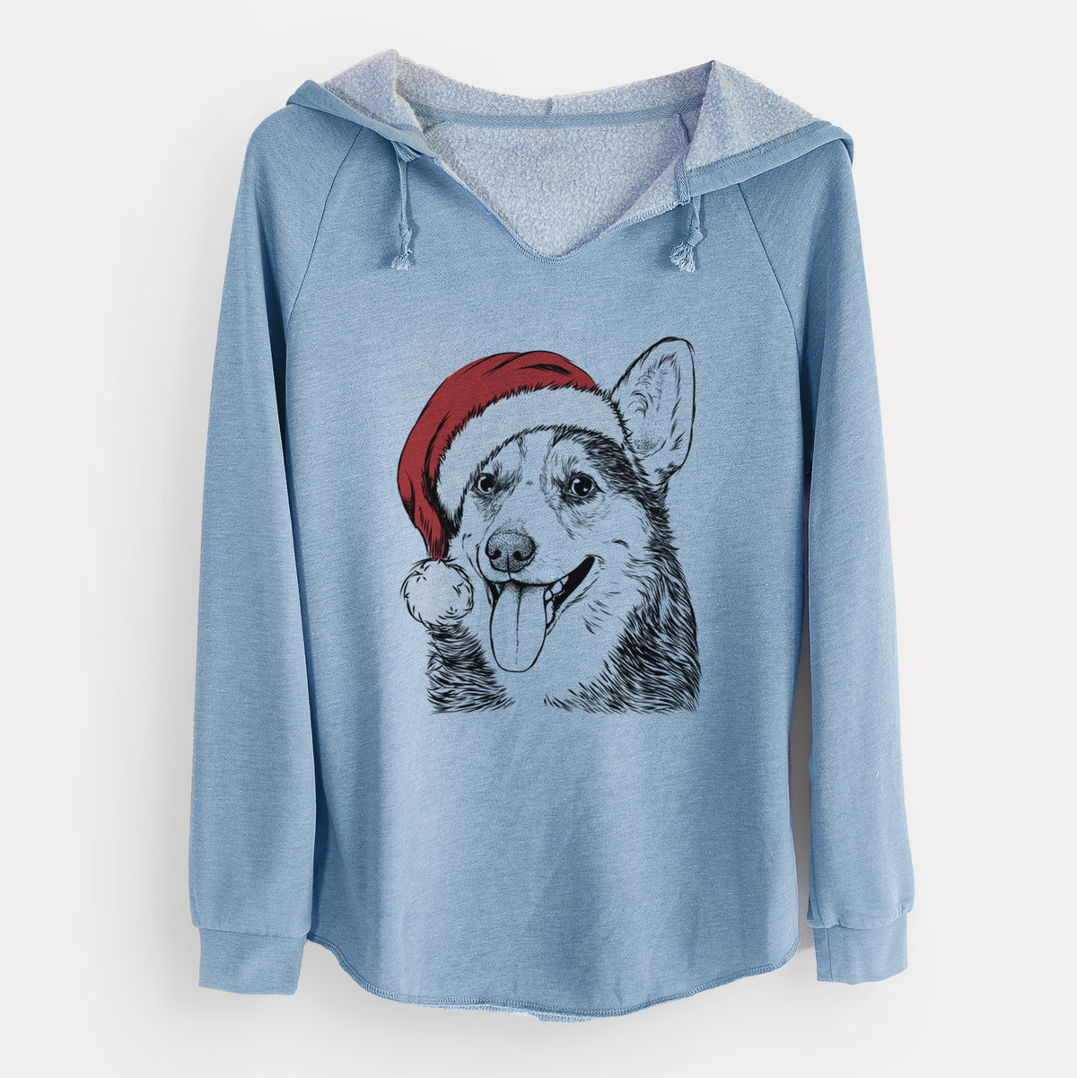 Santa Darma the Corgi - Cali Wave Hooded Sweatshirt