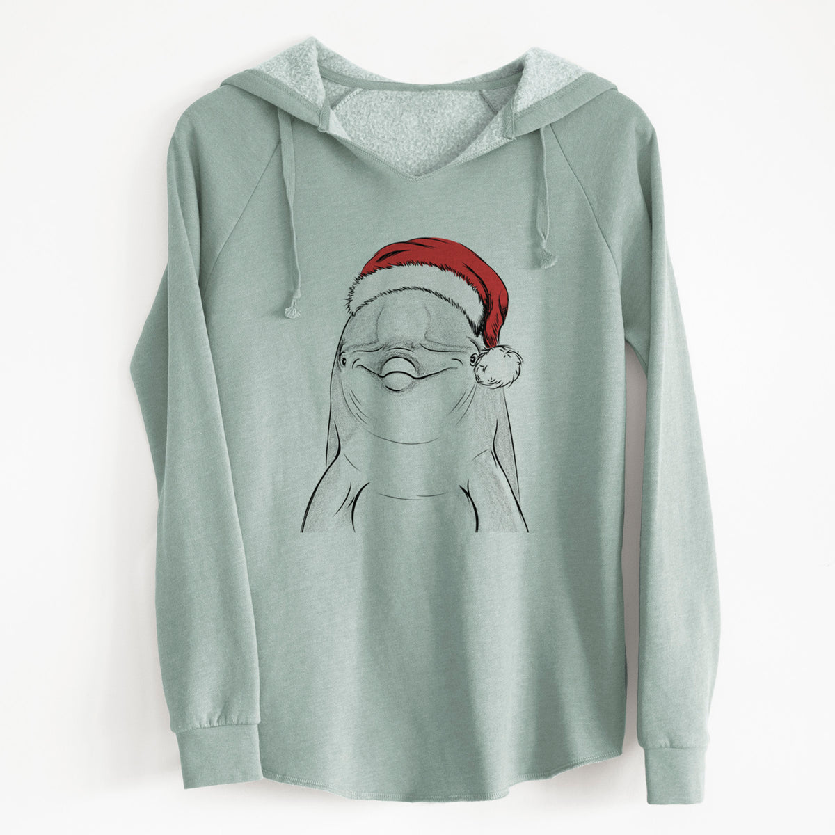 Santa Dave the Dolphin - Cali Wave Hooded Sweatshirt