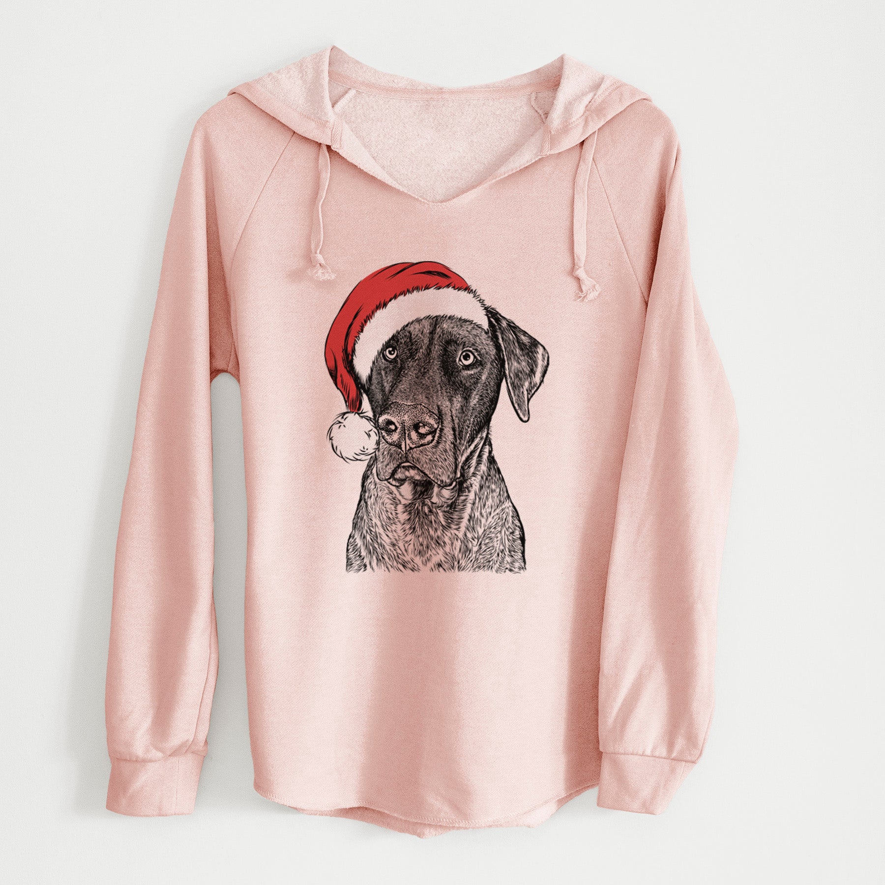 Santa David the Boxador - Cali Wave Hooded Sweatshirt