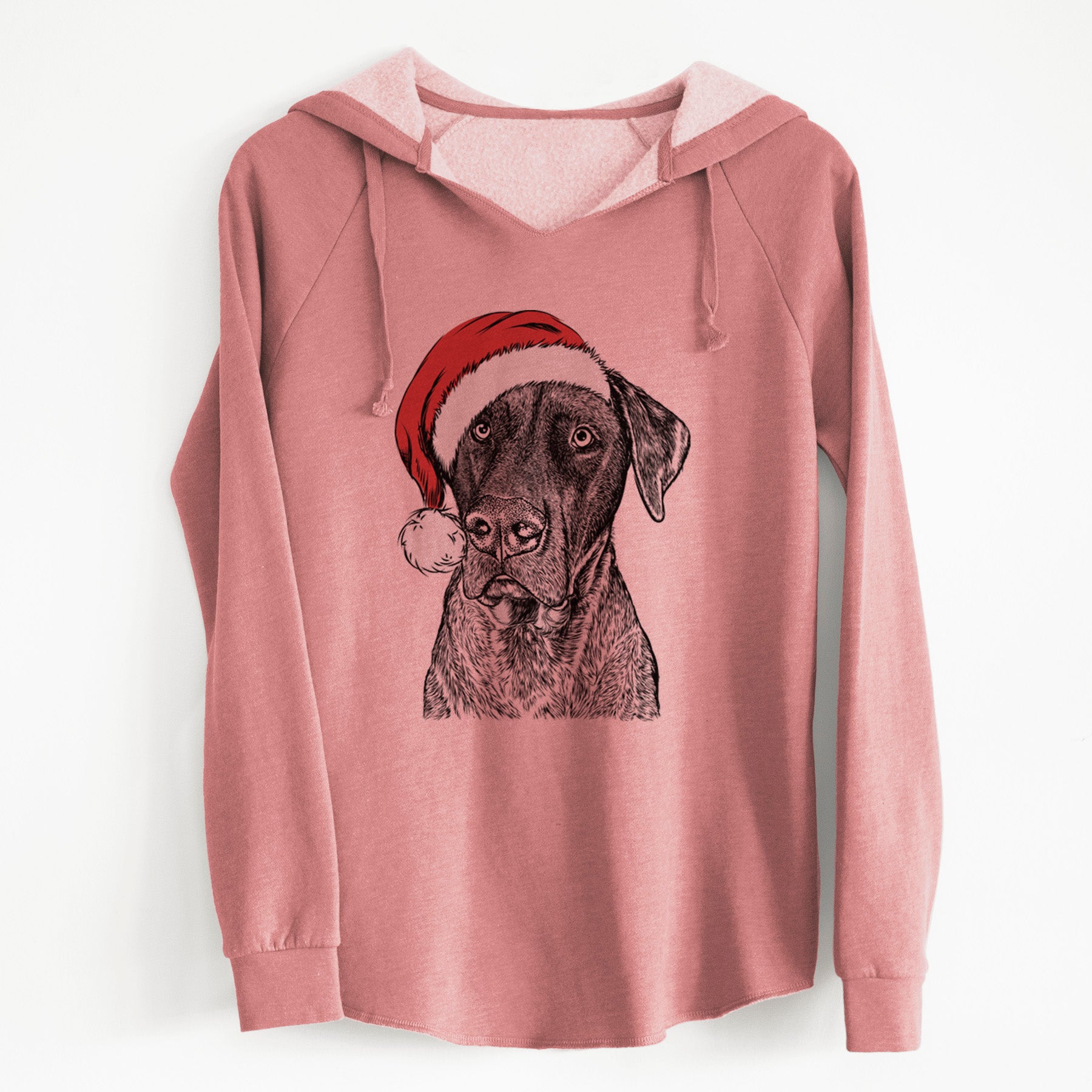 Santa David the Boxador - Cali Wave Hooded Sweatshirt