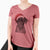 Santa David the Boxador - Women's V-neck Shirt