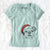 Santa Dazy the English Bulldog - Women's V-neck Shirt