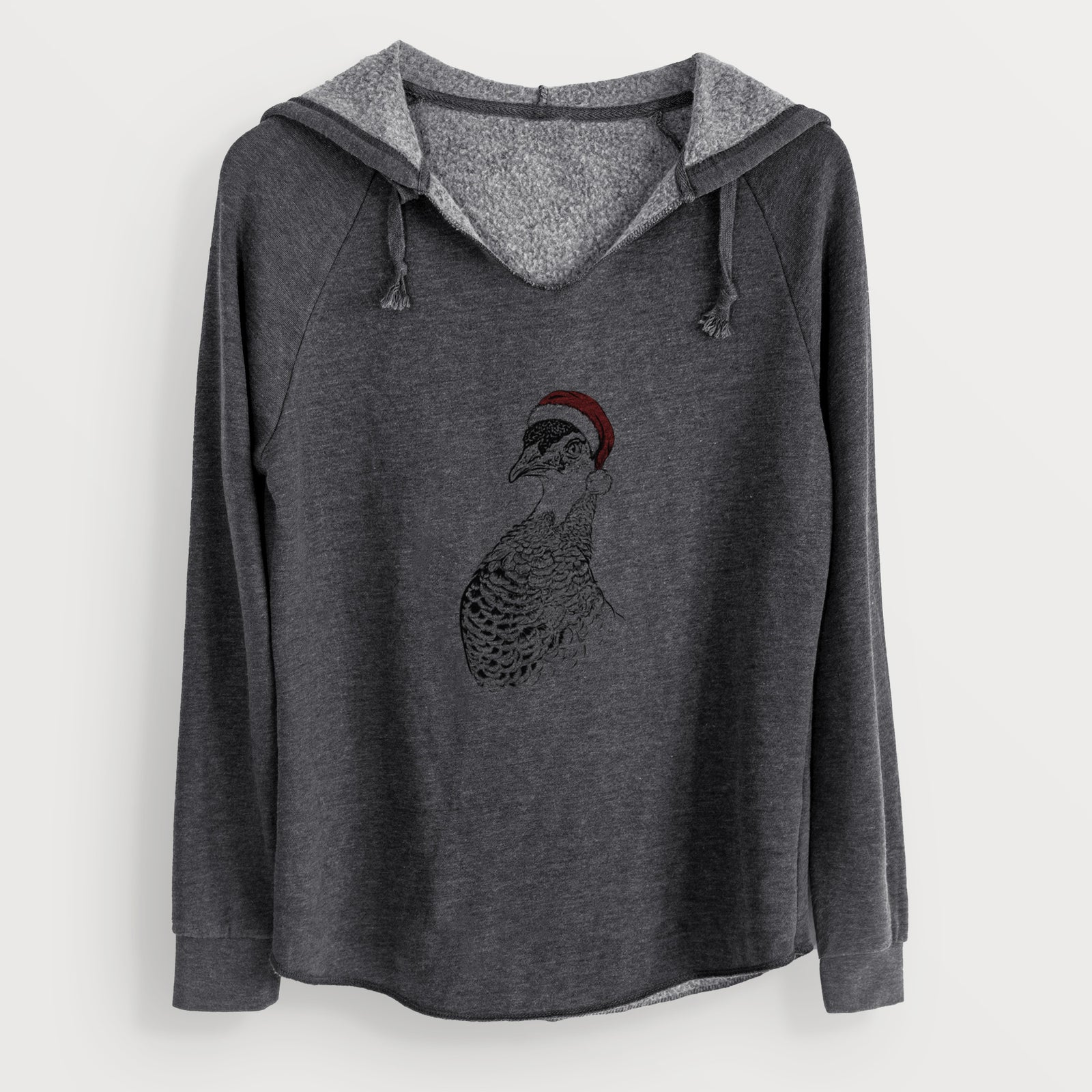 Santa Dee the Peahen - Cali Wave Hooded Sweatshirt