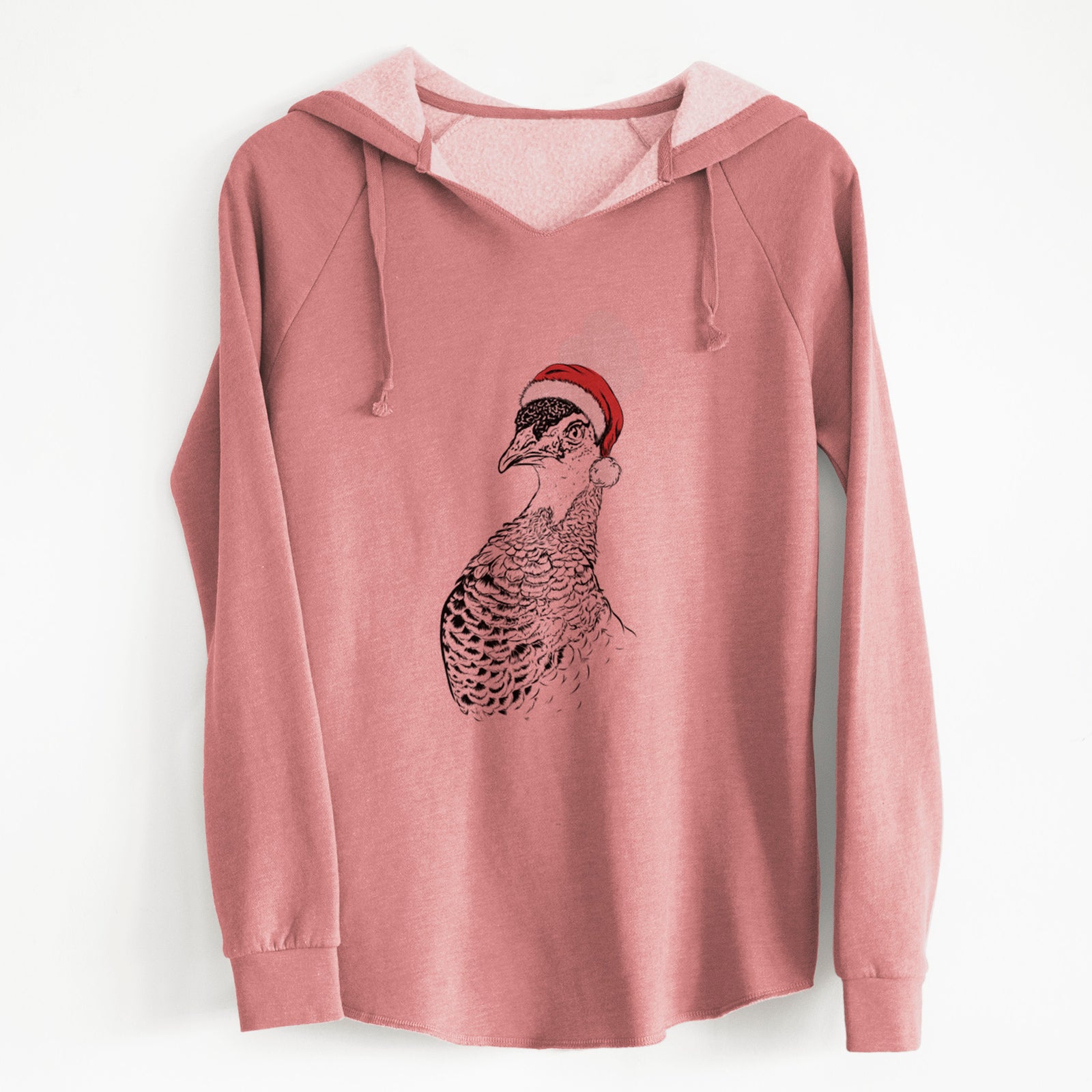 Santa Dee the Peahen - Cali Wave Hooded Sweatshirt