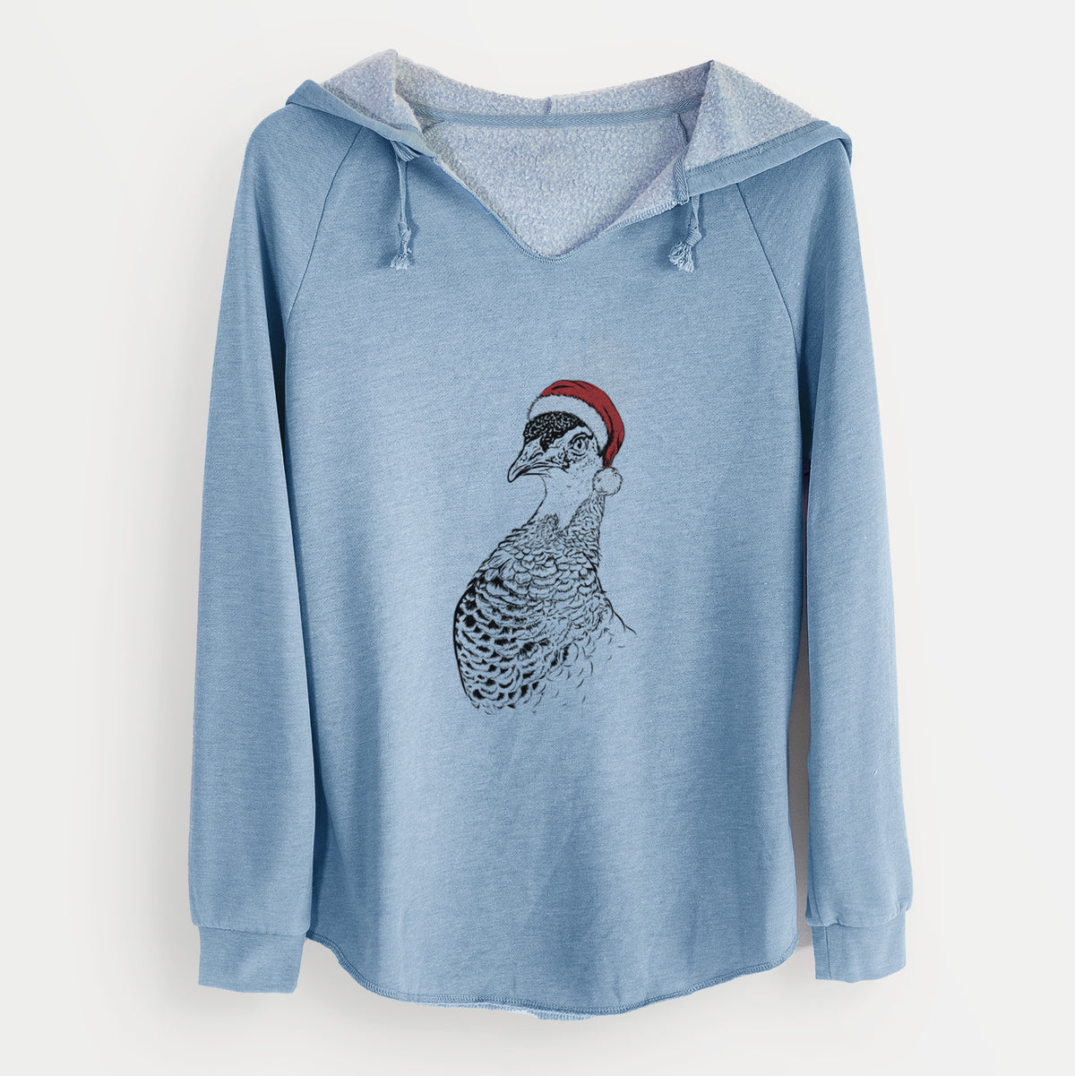 Santa Dee the Peahen - Cali Wave Hooded Sweatshirt