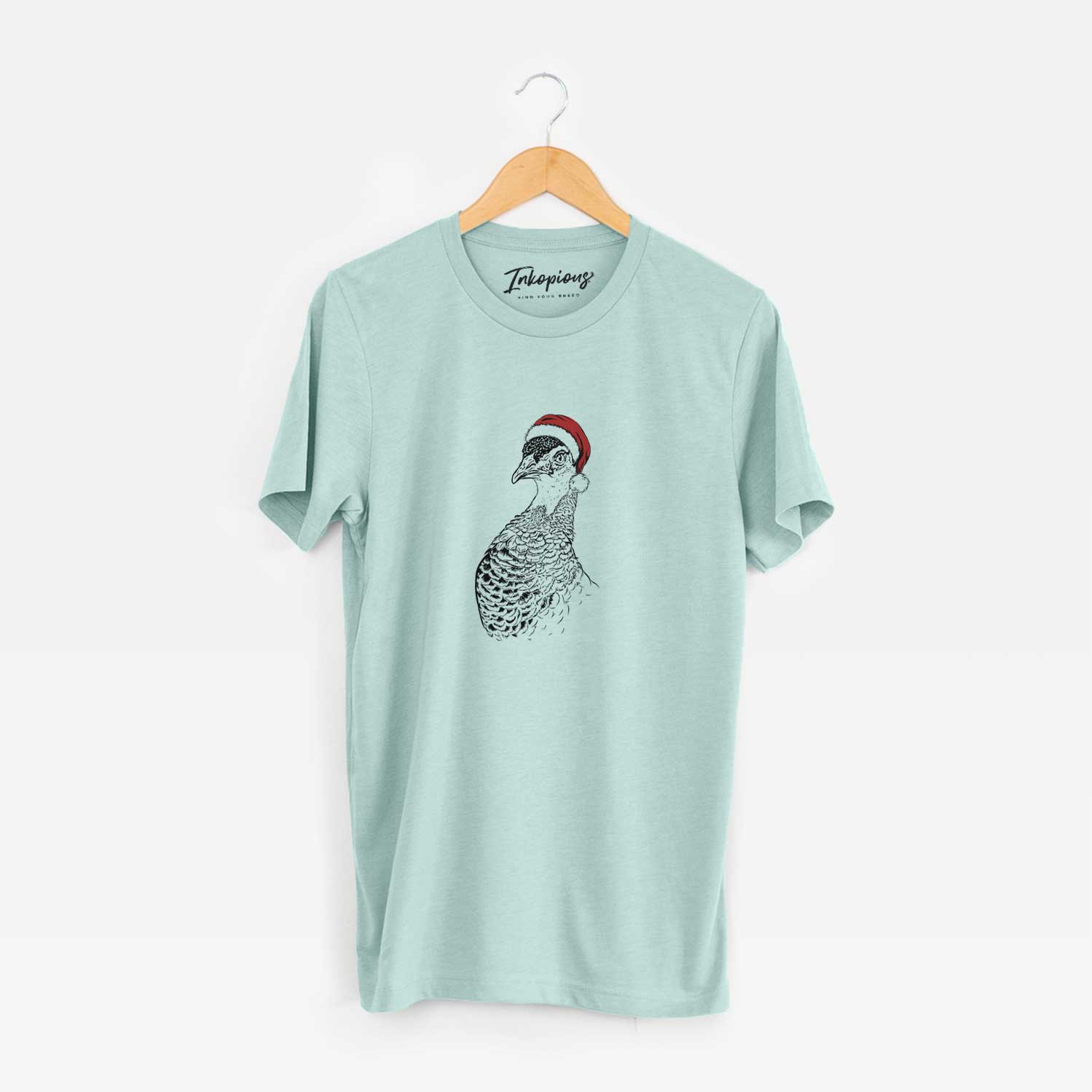 Santa Dee the Peahen - Unisex Crewneck