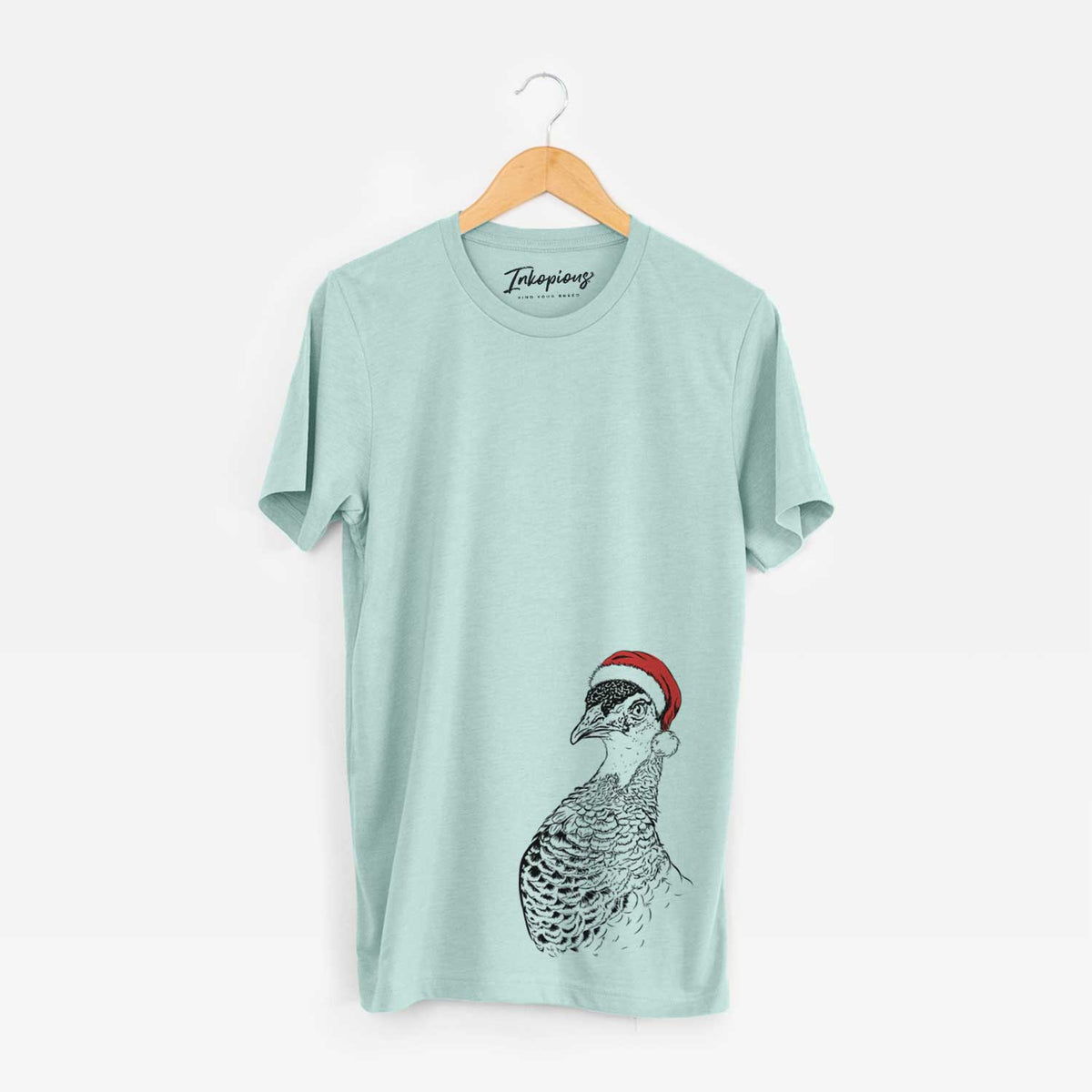 Santa Dee the Peahen - Unisex Crewneck