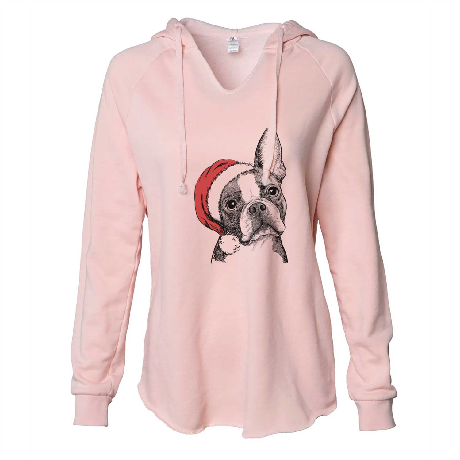 Dee Dee the Boston Terrier - Cali Wave Hooded Sweatshirt