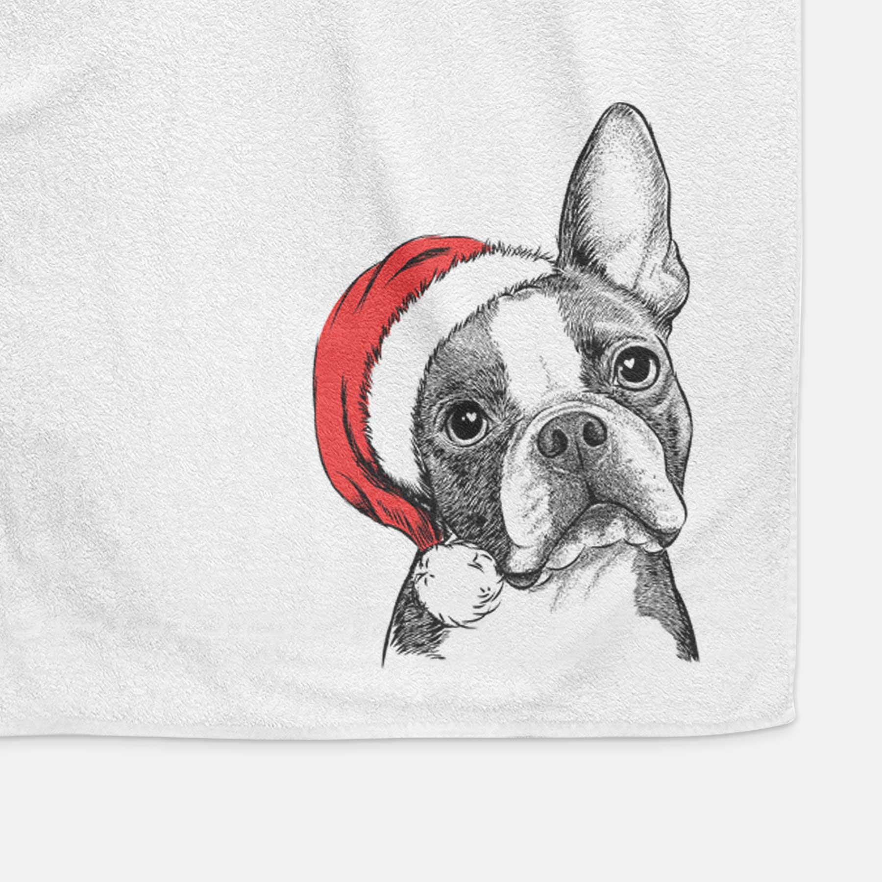 Dee Dee the Boston Terrier Decorative Hand Towel